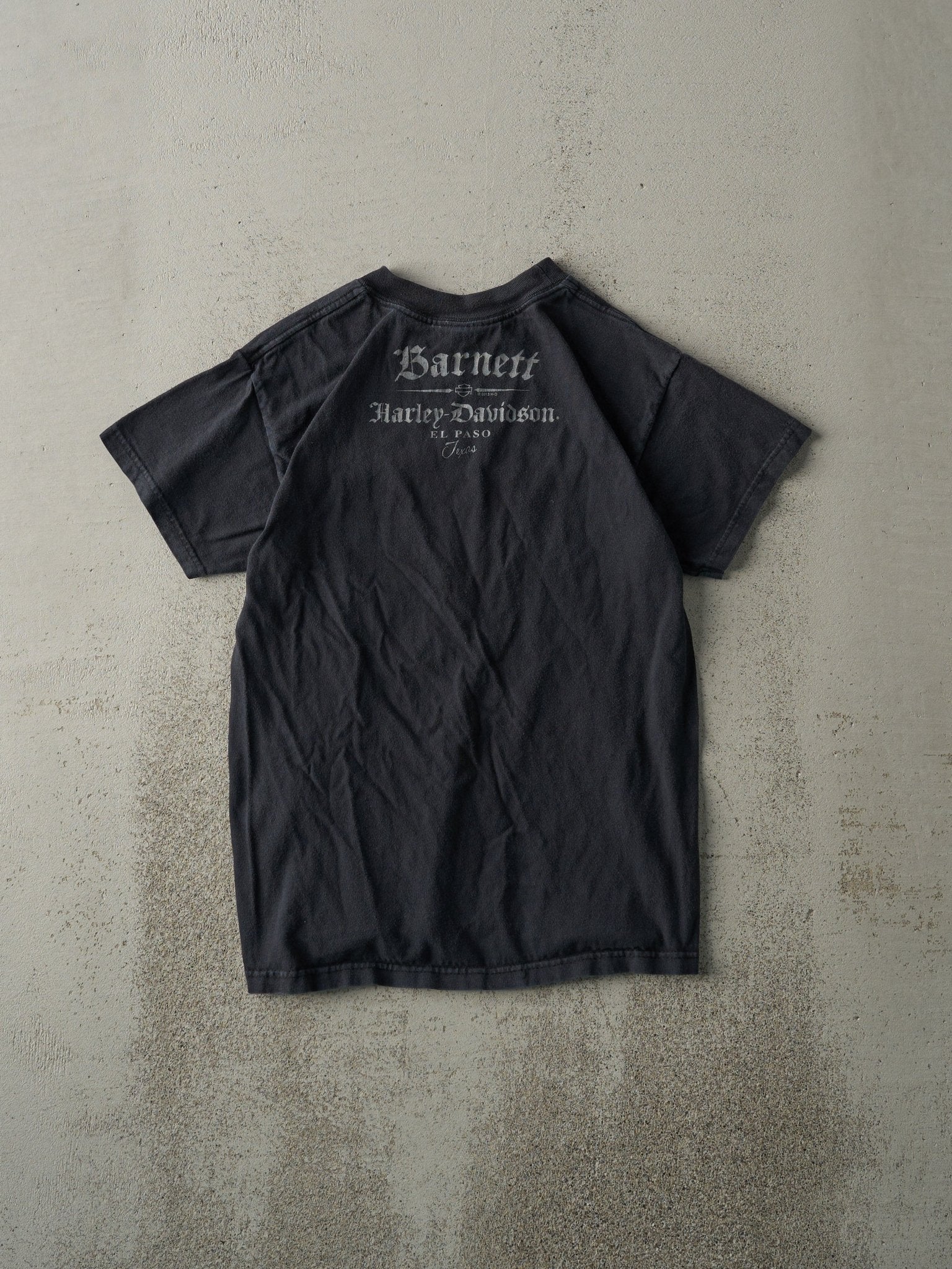 13' Faded Black El Paso Texas Harley Davidson Tee (XS) - Image 2