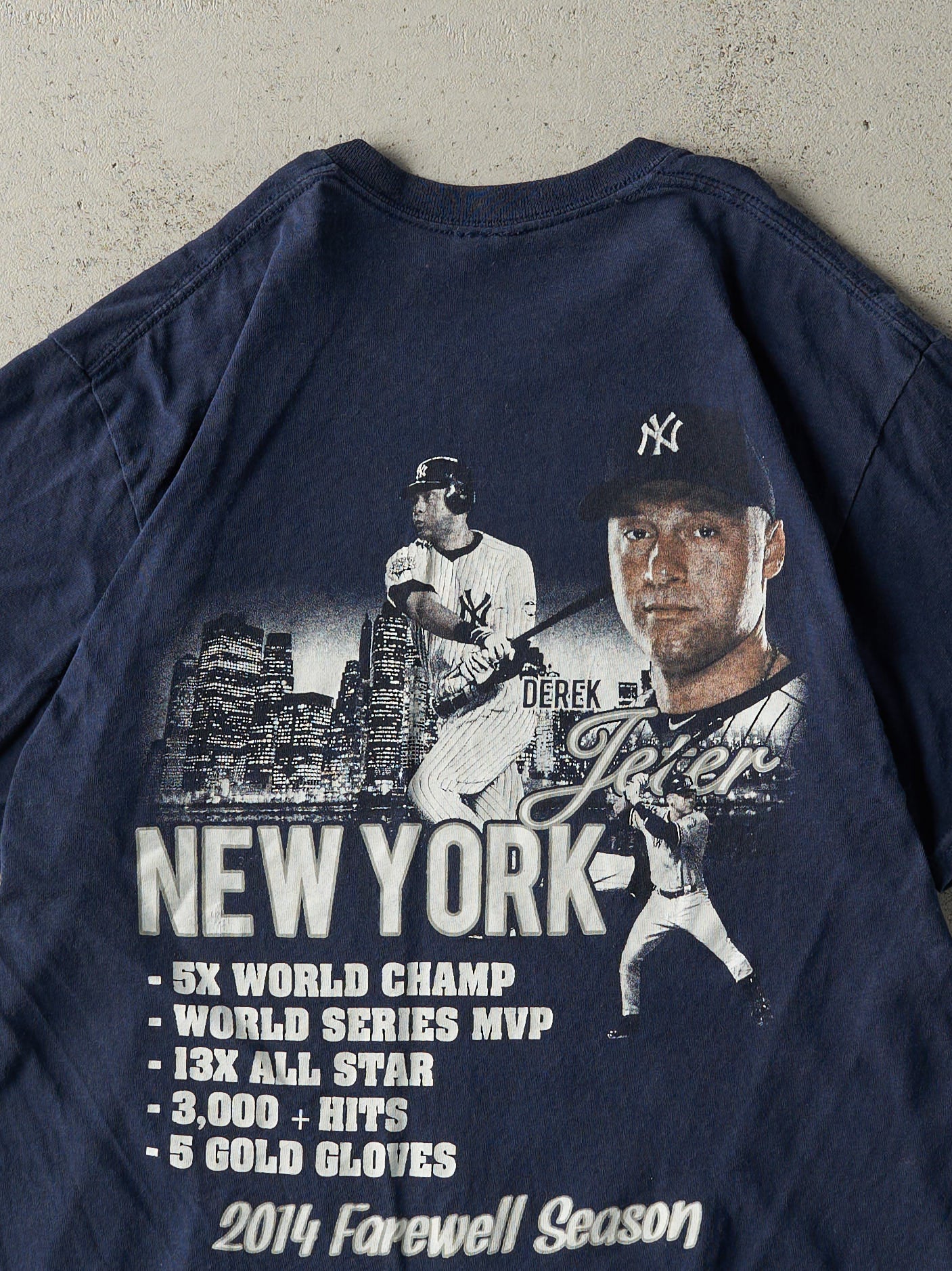 14' Navy Blue New York Yankees Derek Jeter Farewell Season Tee (M) - Image 4