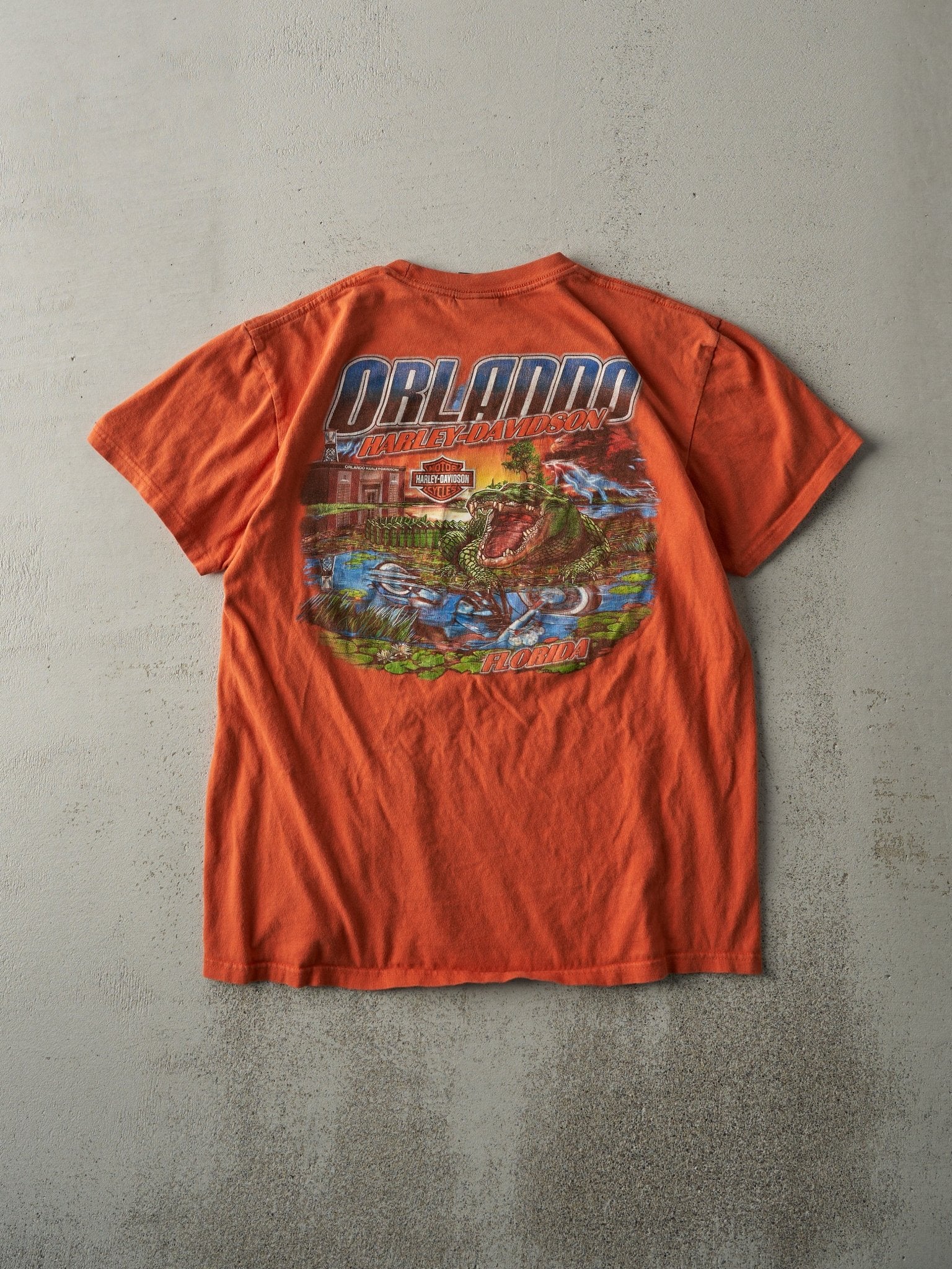 14' Orange Orlando Florida Harley Davidson Tee (M) - Image 2