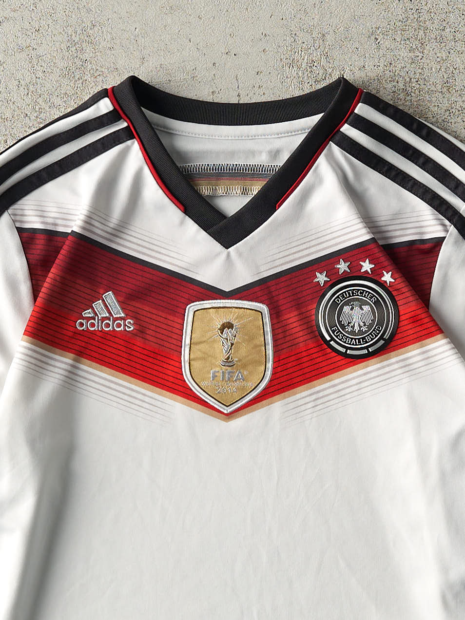 14' White Germany Fifa Adidas Soccer Jersey (S) - Image 3