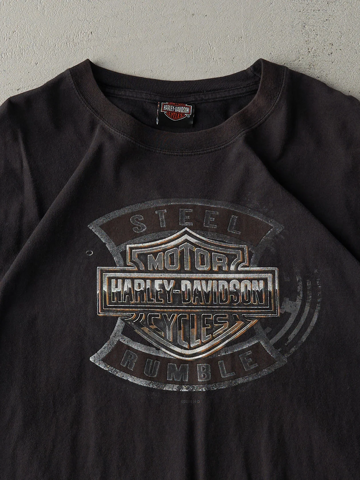 15' Black Amsterdam Harley Davidson Tee (M) - Image 3