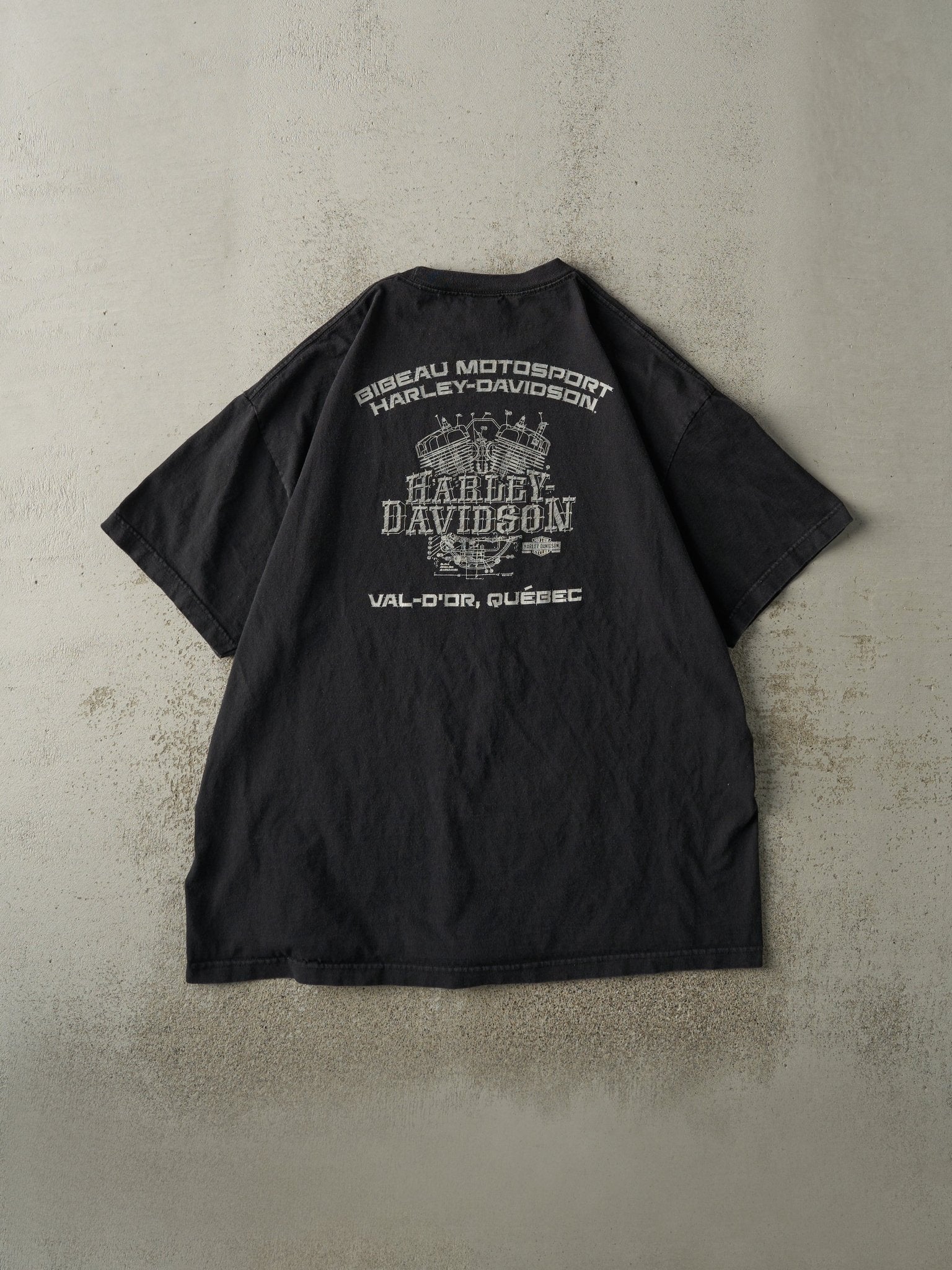 16' Black Val-D'or Quebec Harley Davidson Tee (XL) - Image 2
