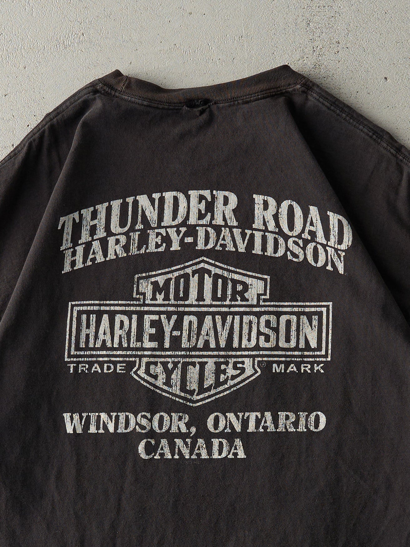 17' Black Windsor Ontario Harley Davidson Tee (L) - Image 4