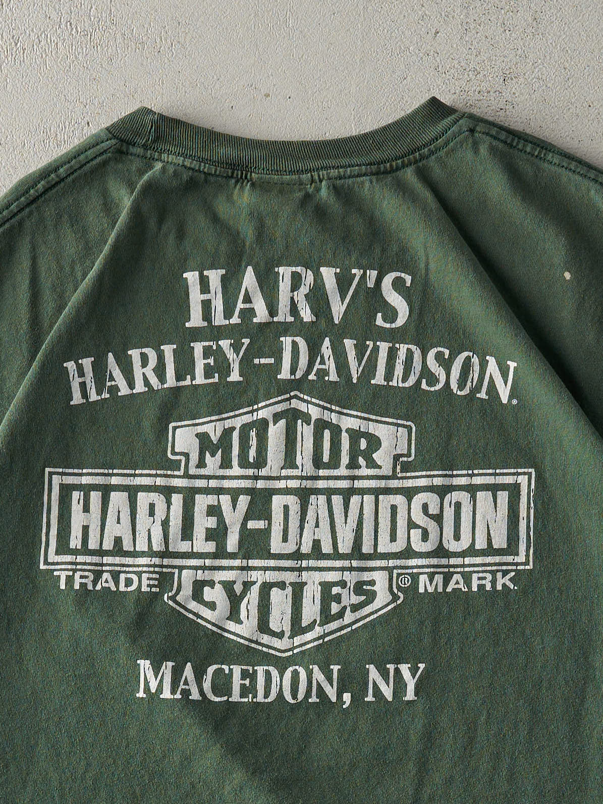 17' Green Macedon New York Harley Davidson Tee (XXL) - Image 4