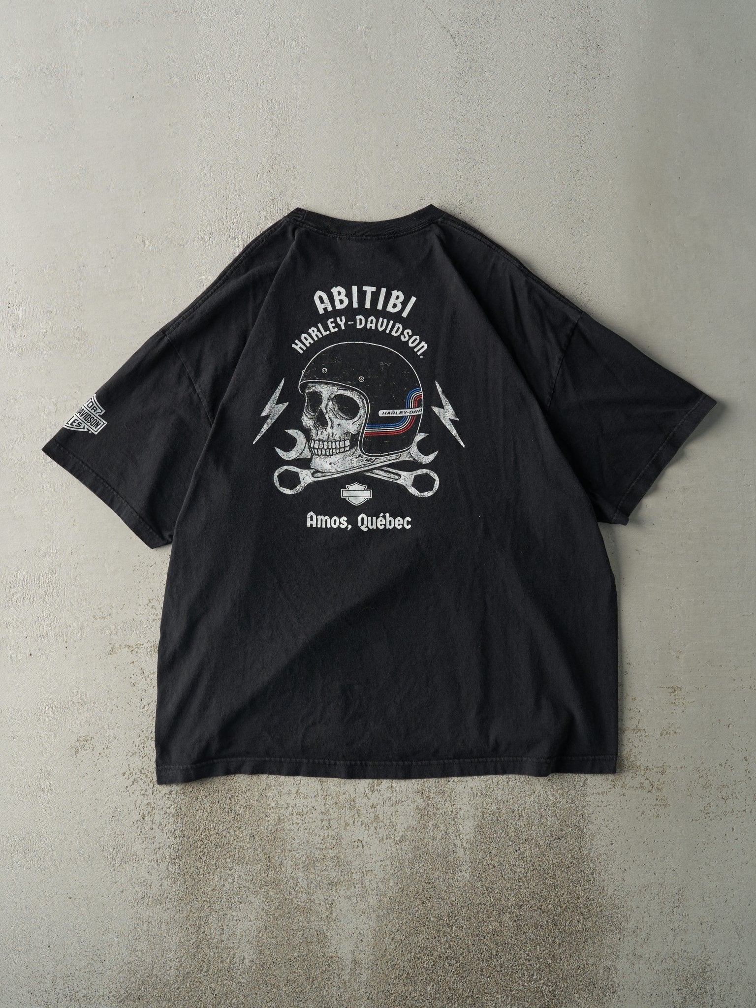 19' Black Amos Quebec Harley Davidson Tee (XXL) - Image 2