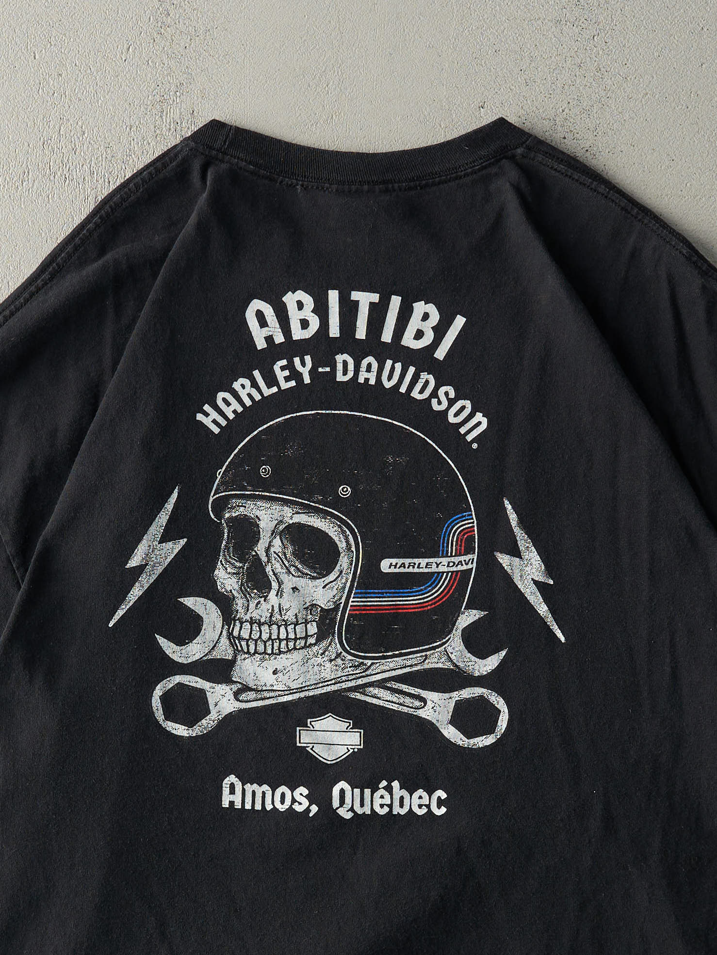 19' Black Amos Quebec Harley Davidson Tee (XXL) - Image 4