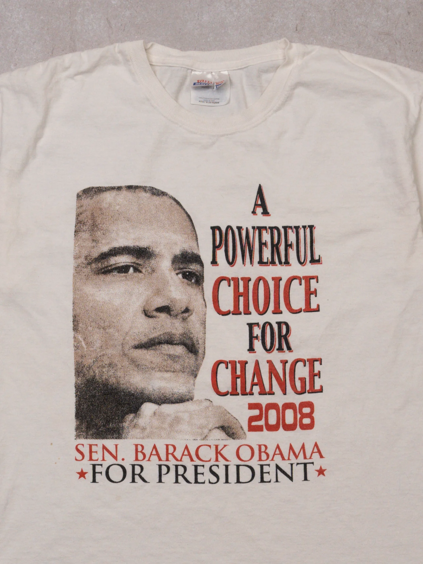 2008 Powerful Choice Barack Obama For President Tee (S) - Image 2