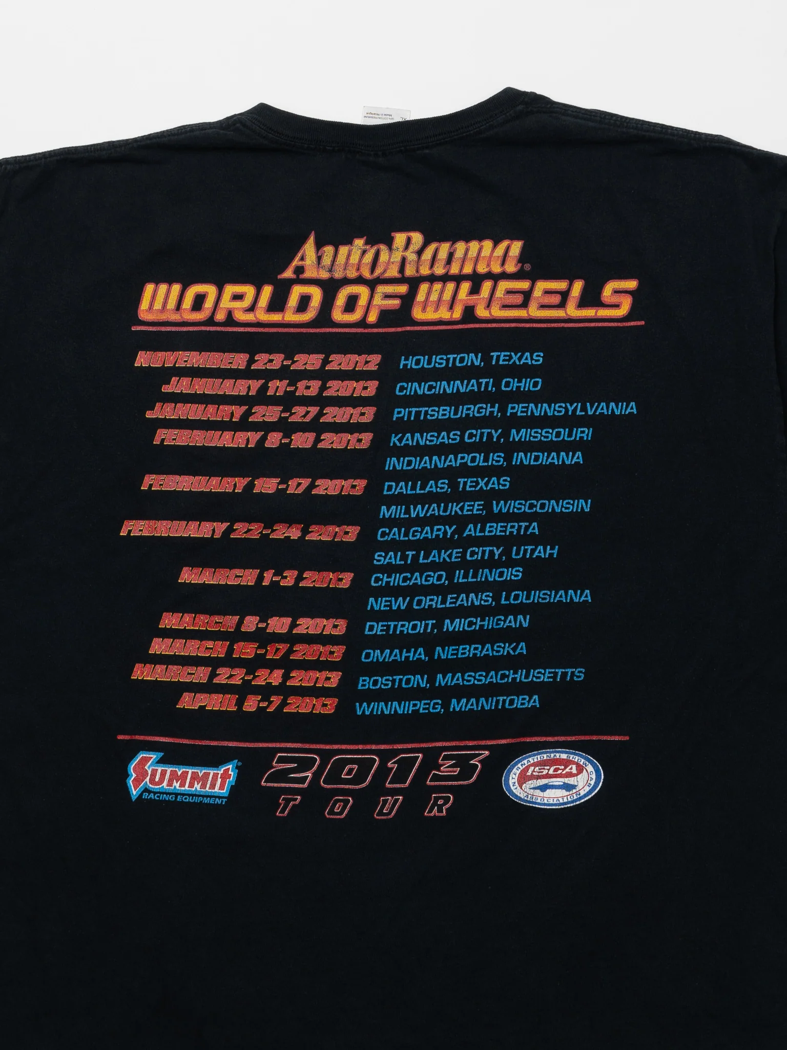 2013 Black AutoRama World of Wheels Tee (L) - Image 4