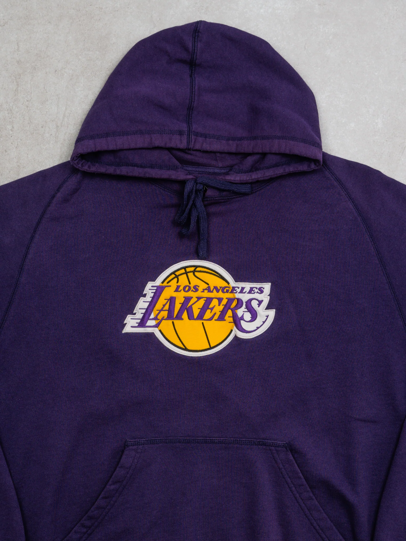 Purple LA Lakers Patch Hoodie (XXL) - Image 2