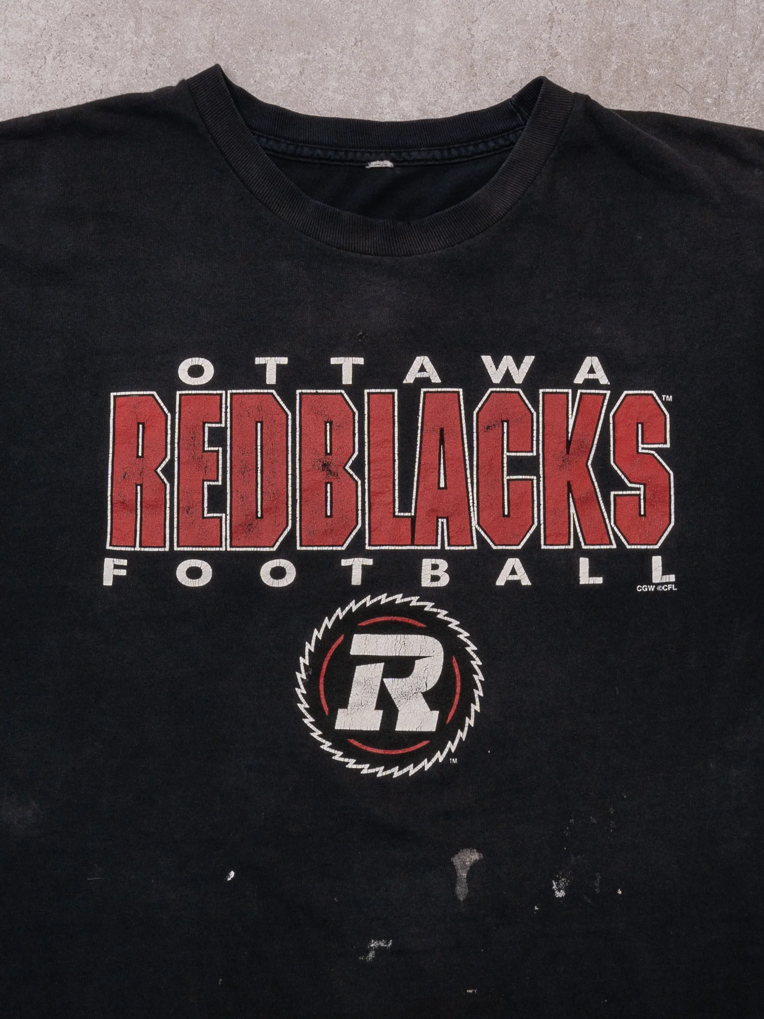 Rugged Black Ottawa Redblacks Football Tee (L) - Image 2