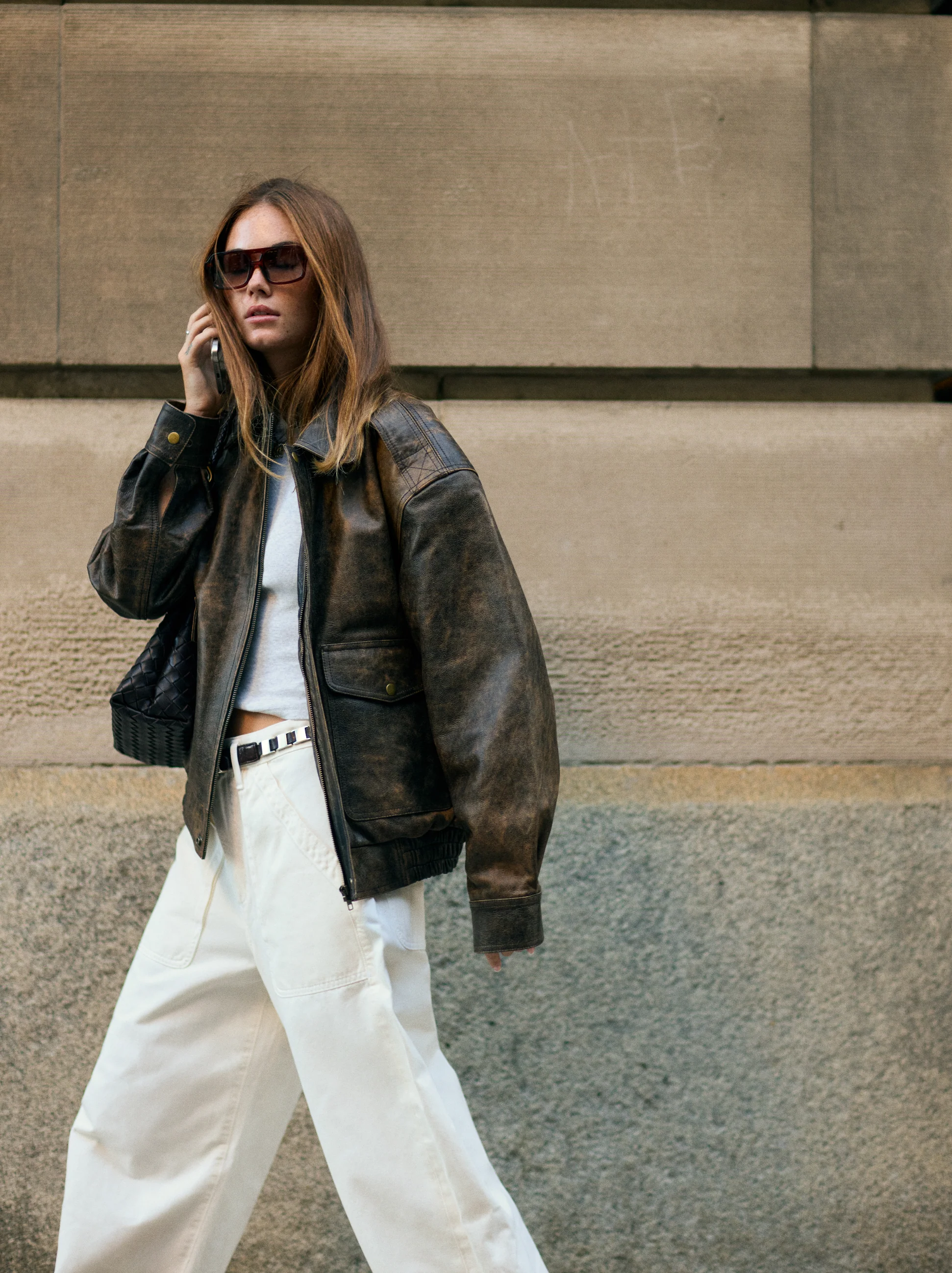 The Aviator Jacket - Brown - Image 5