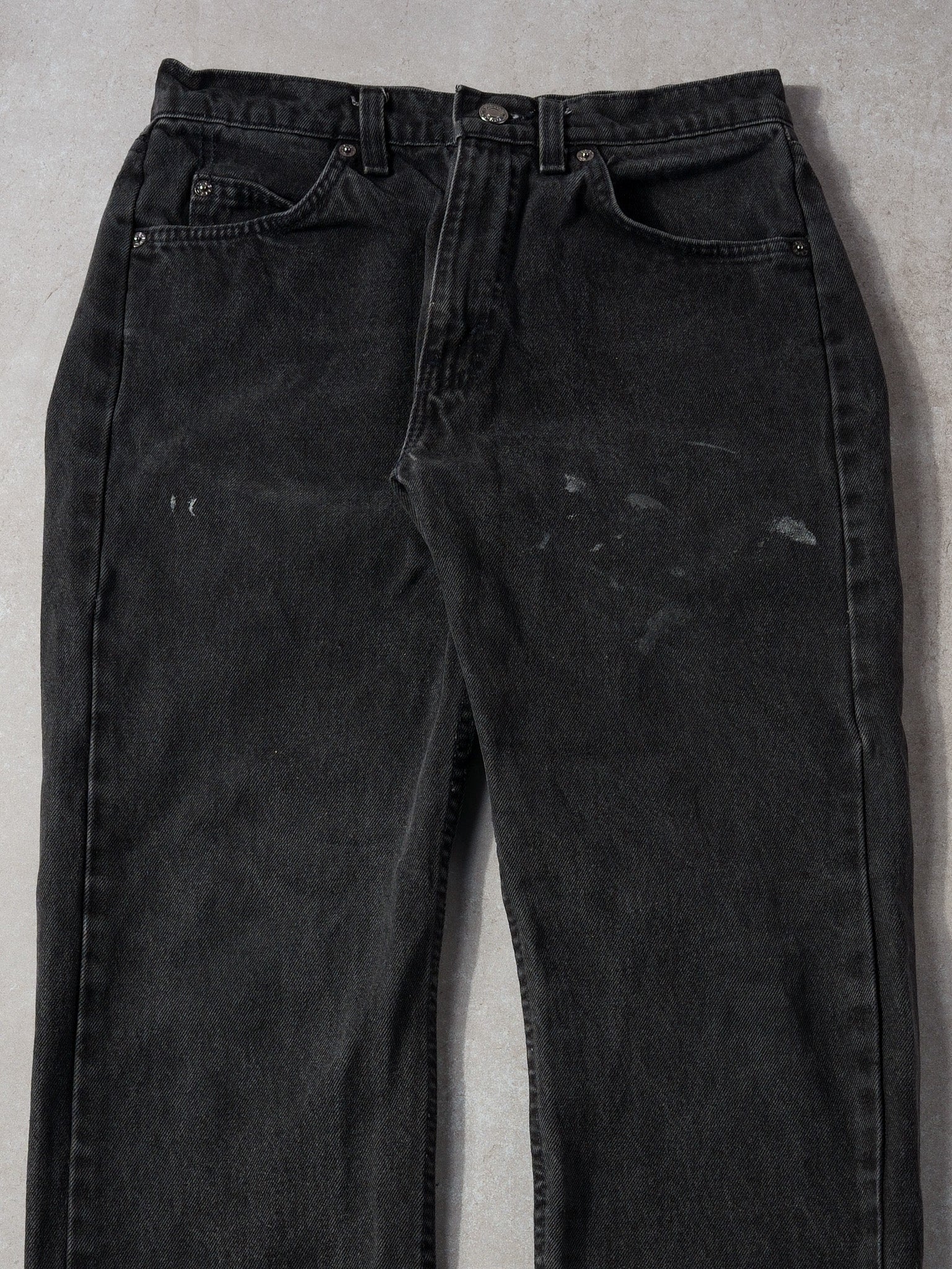 Vinrtage 70s Washed Stone Black Levi's 505 Denim Jeans (30x30) - Image 2