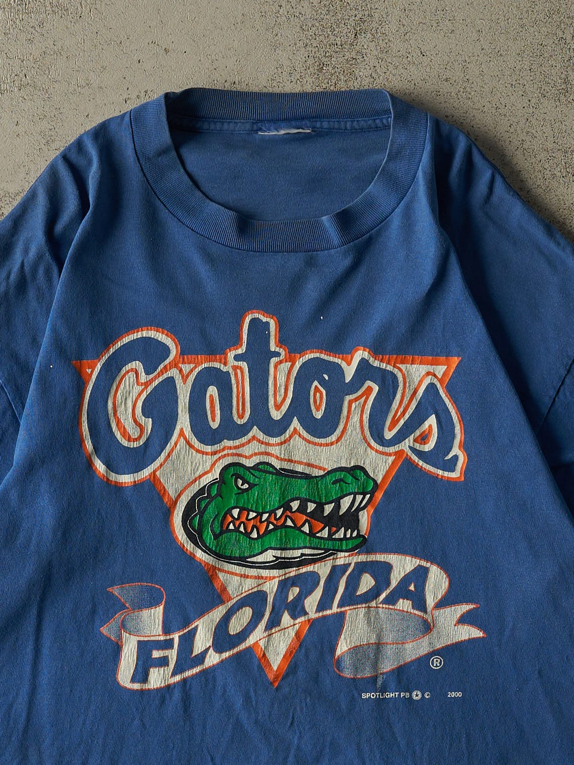 Vintage 00' Blue University of Florida Gators Tee (XL) - Image 2