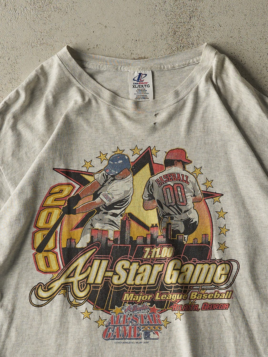 Vintage 00' Grey MLB Allstar Game Tee (XL) - Image 2