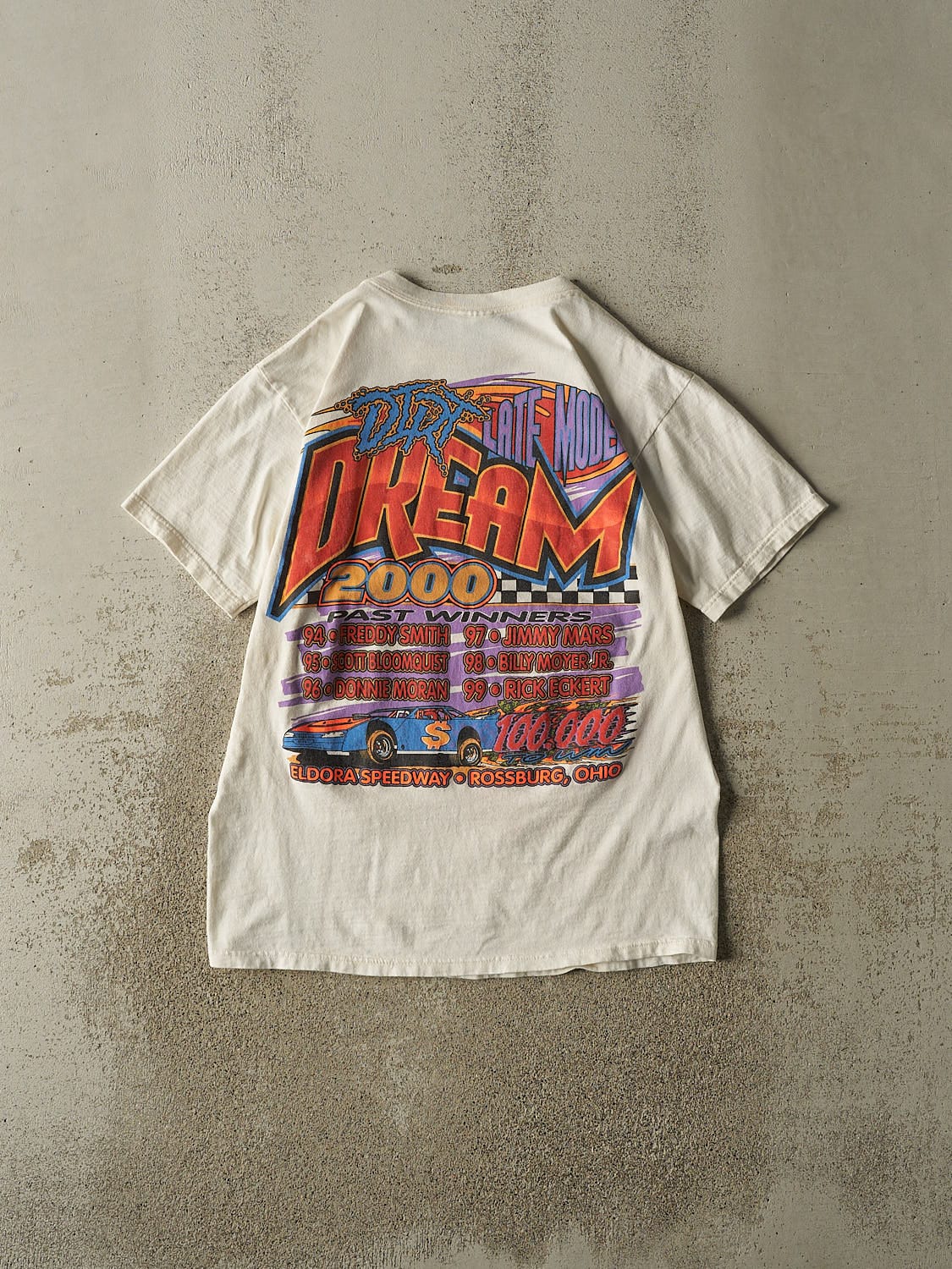 Vintage 00' White El Dora Speedway Racing Tee (L/XL) - Image 2