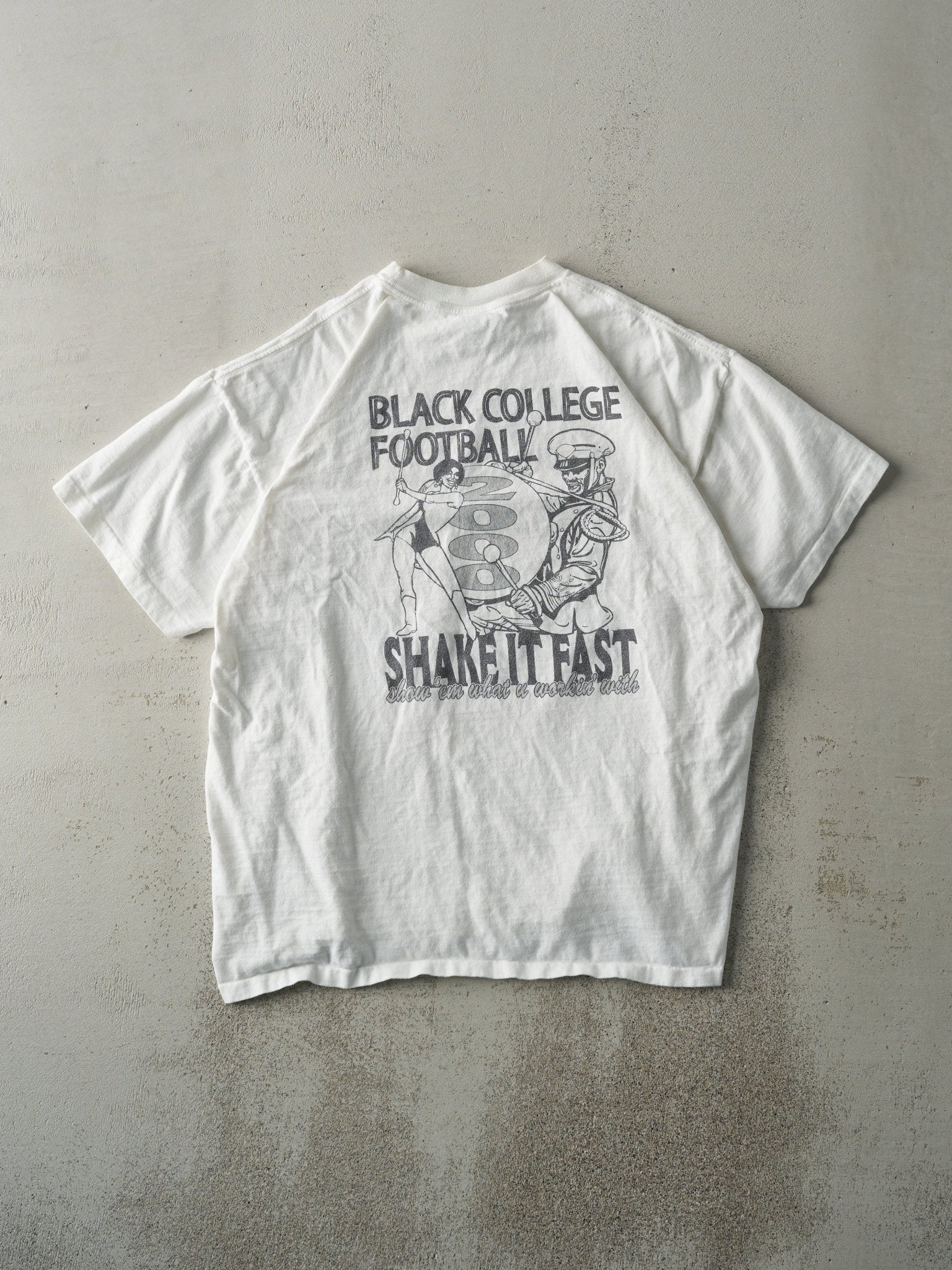 Vintage 00' White Tennessee State University Homecoming Single Stitch Tee (L) - Image 3