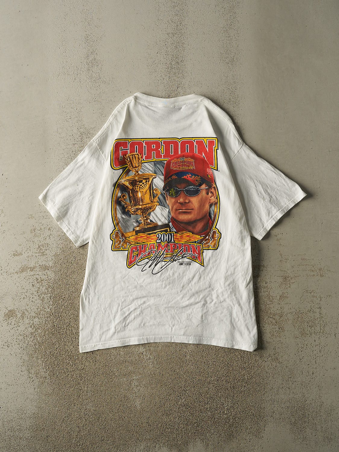 Vintage 01' White Jeff Gordon Winston Cup Champion Tee (XL) - Image 2