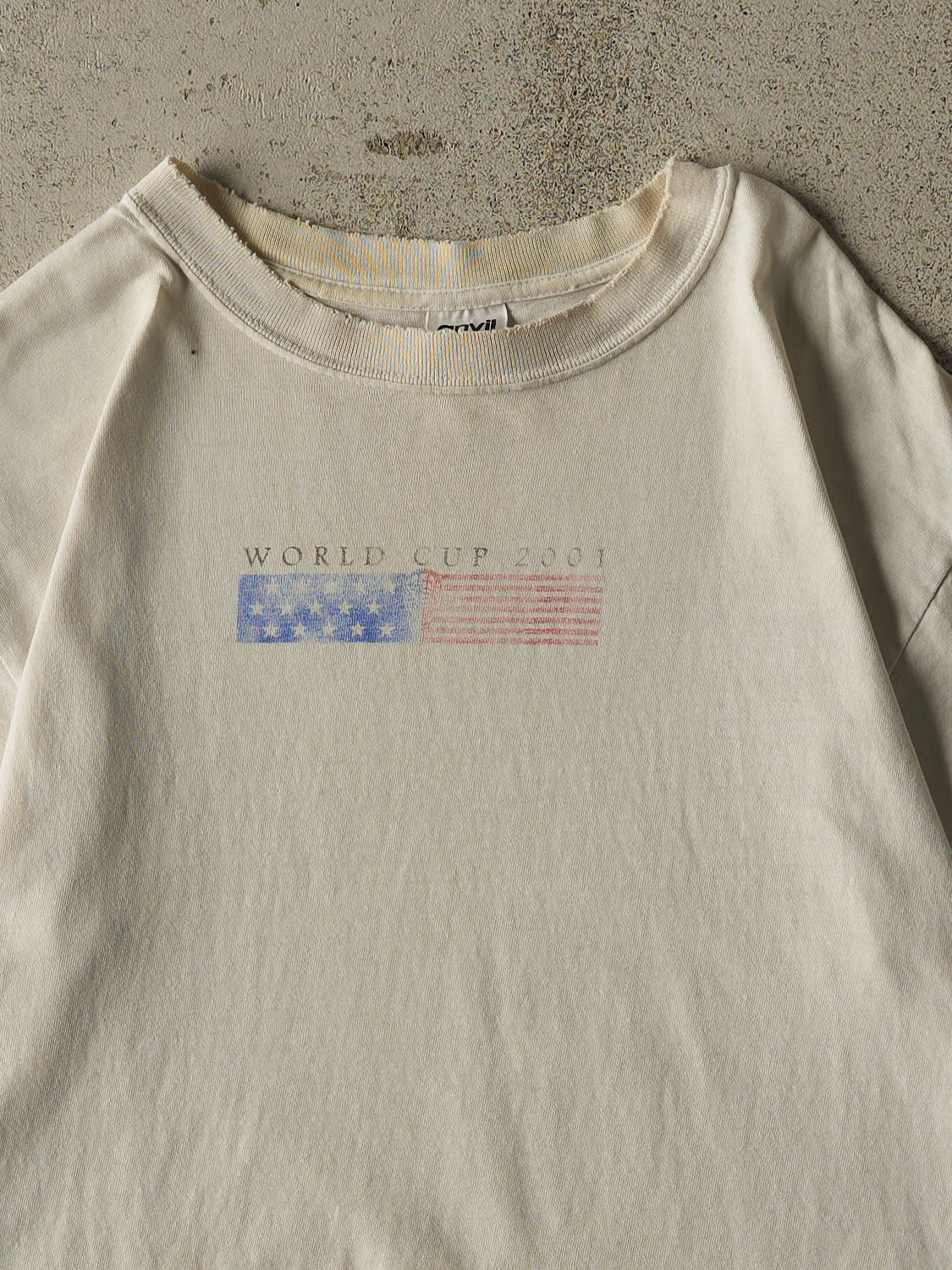 Vintage 01' White World Cup Lacrosse Tee (L) - Image 3
