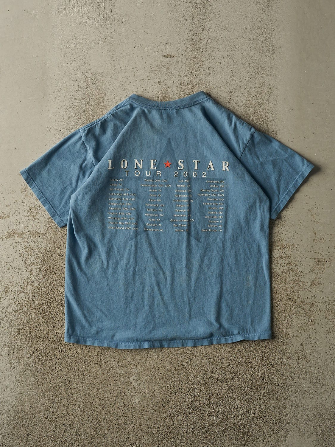 Vintage 02' Blue Lone Star Tee (M) - Image 2