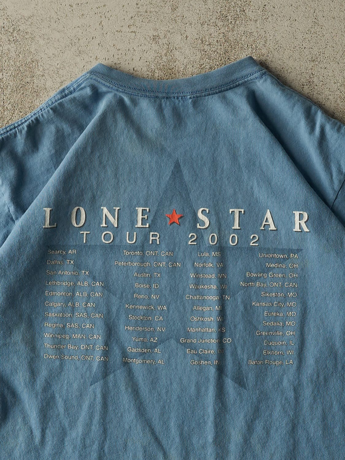 Vintage 02' Blue Lone Star Tee (M) - Image 4