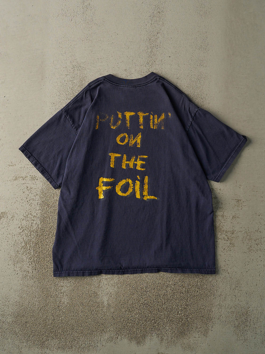 Vintage 02' Navy Blue Slap Shot 2 Charlestown Chiefs Tee (L/XL) - Image 2