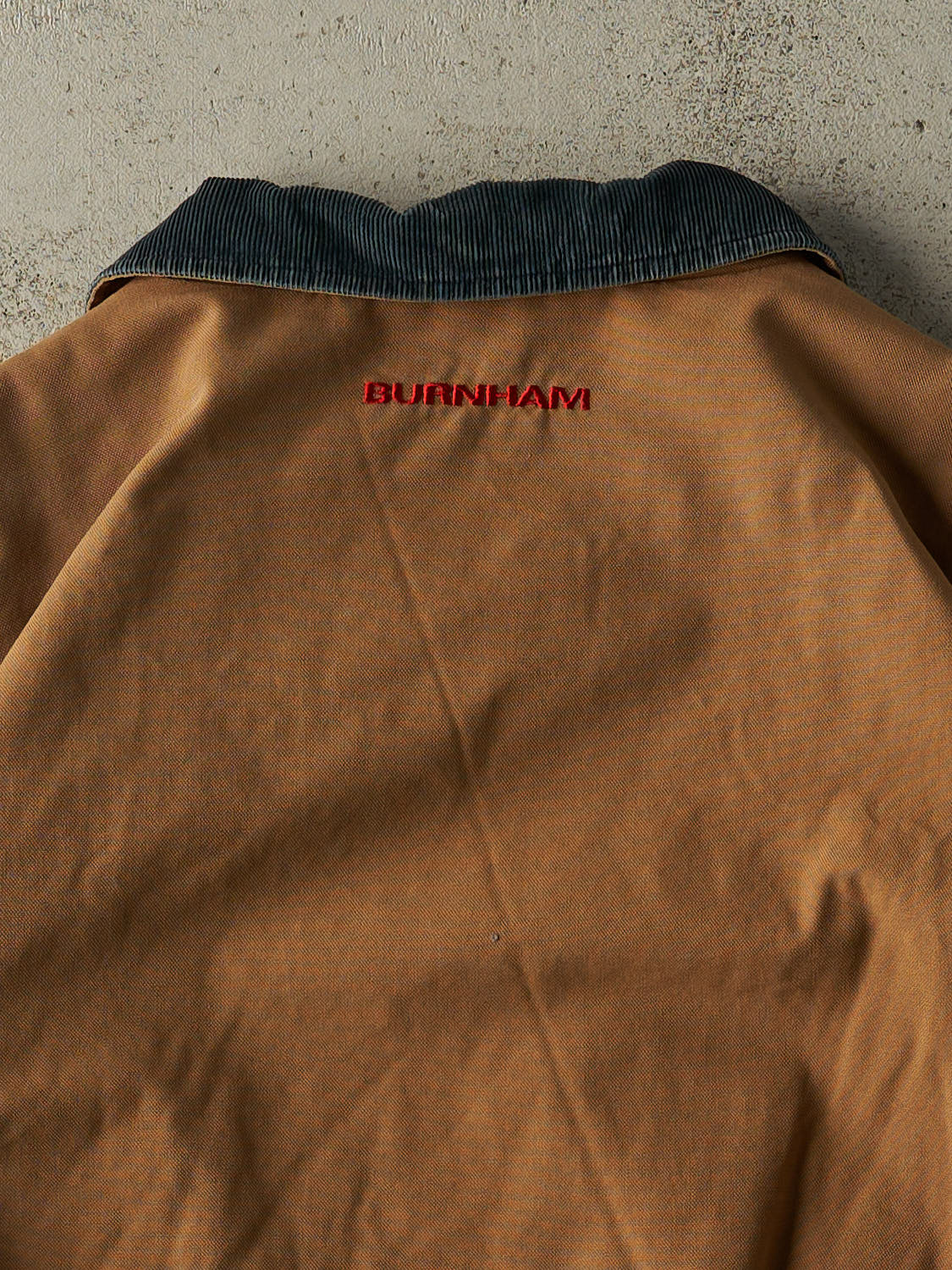 Vintage 03' Beige Embroidered Lined Workwear Jacket (XL/XXL) - Image 3