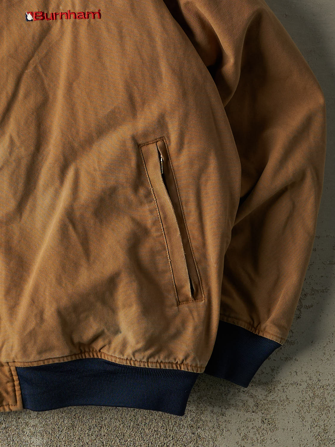 Vintage 03' Beige Embroidered Lined Workwear Jacket (XL/XXL) - Image 4