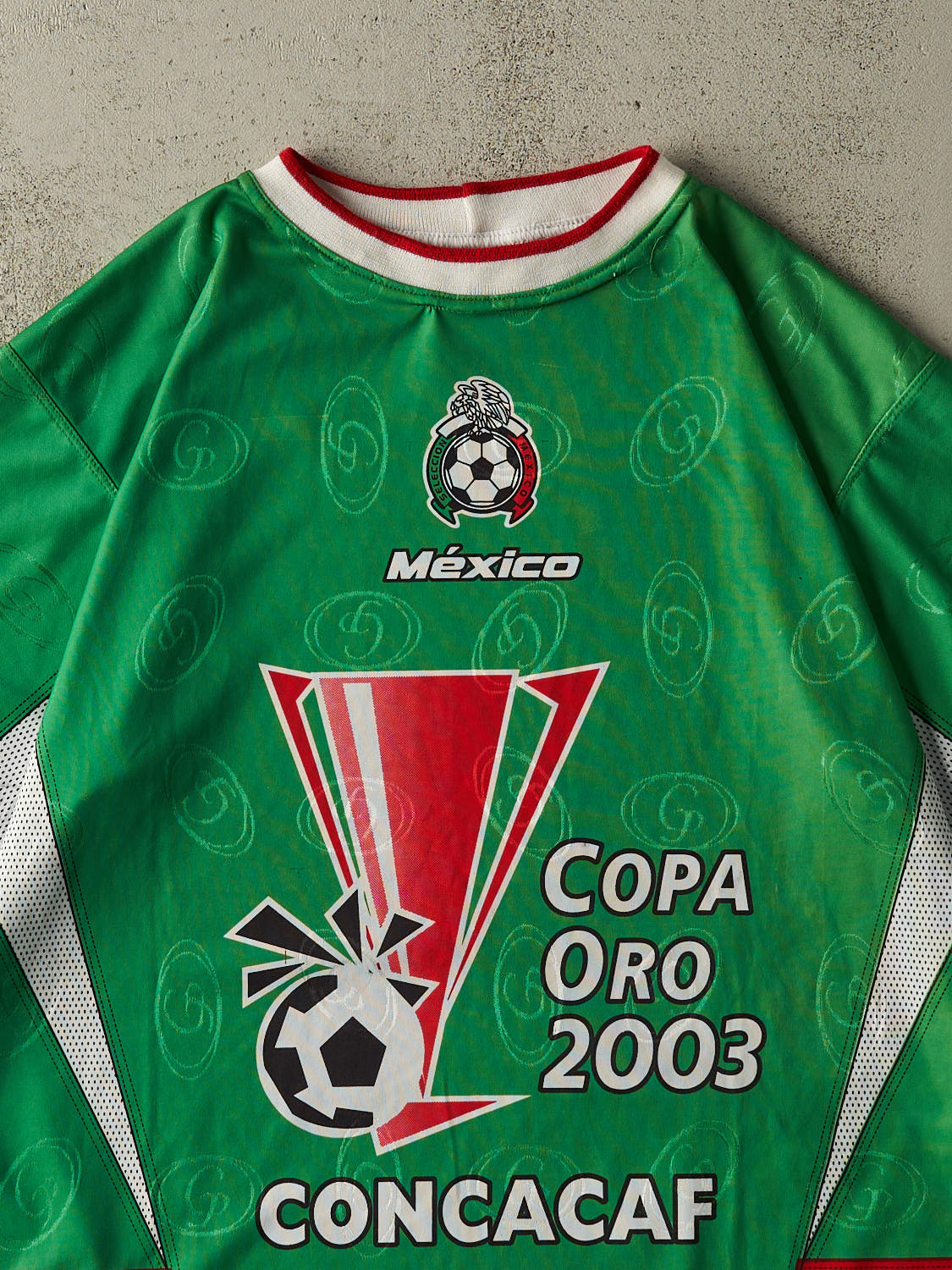 Vintage 03' Green Mexico Copa Soccer Jersey (XL) - Image 3