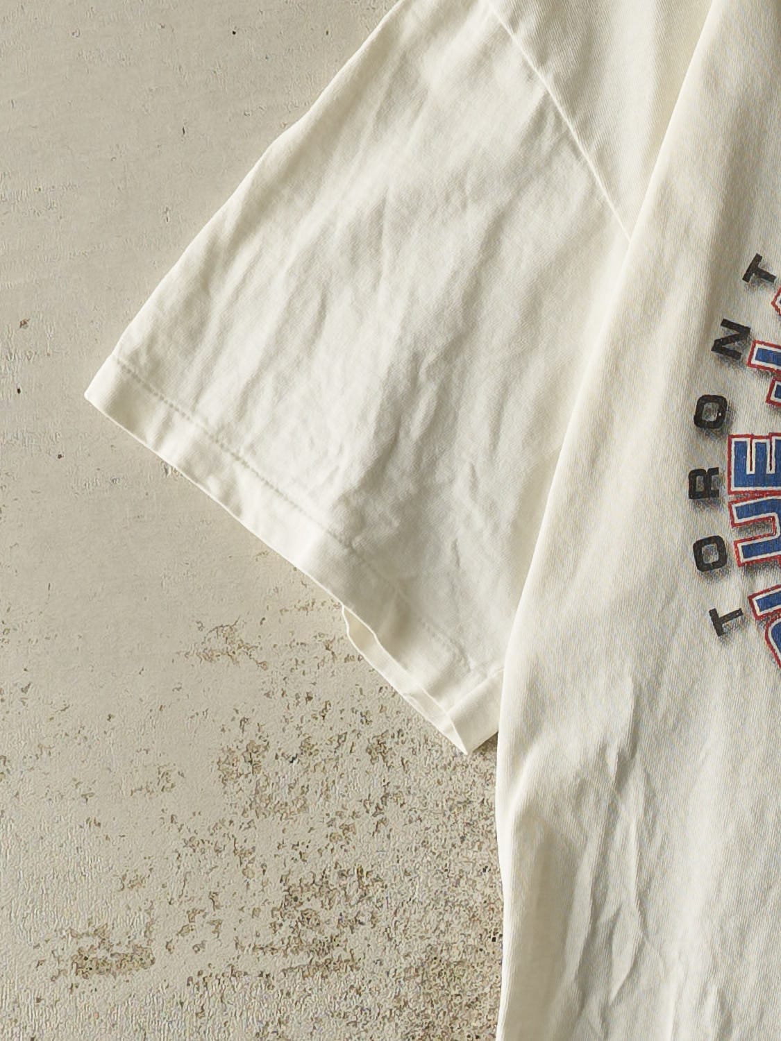 Vintage 03' White Toronto Blue Jays vs Montreal Expos Tee (M/L) - Image 3