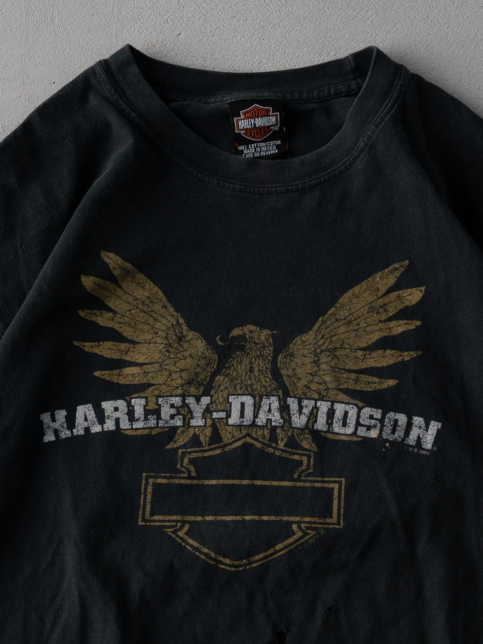 Vintage 04' Black Harley Davidson Tuttlingen Germany Tee (M) - Image 2