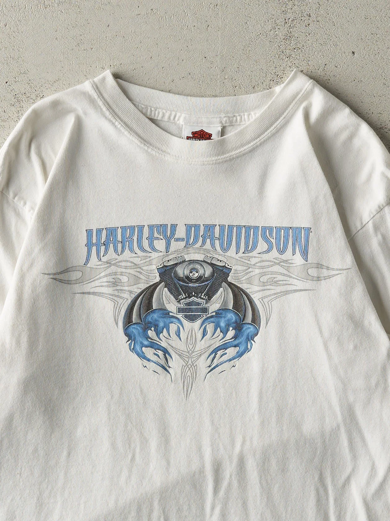 Vintage 04' White Grand Bend Ontario Harley Davidson Long Sleeve (S) - Image 3