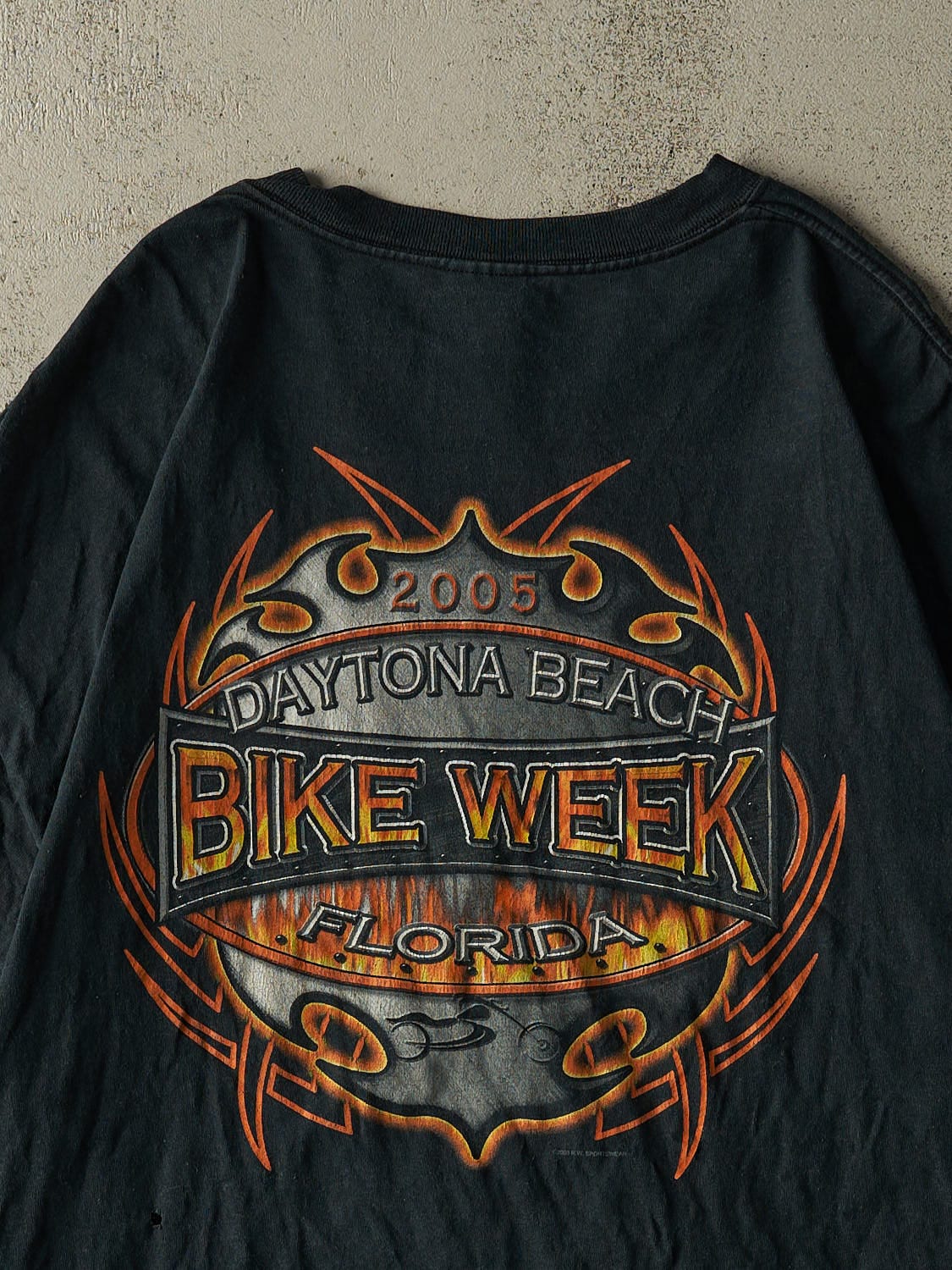 Vintage 05' Black Daytona Beach Bike Week Tee (XL) - Image 4
