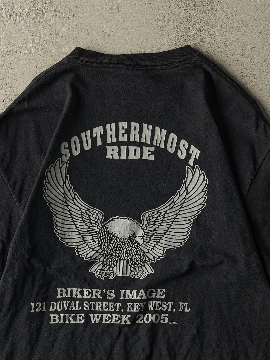 Vintage 05' Black Key West Florida Bike Week Tee (M) - Image 4