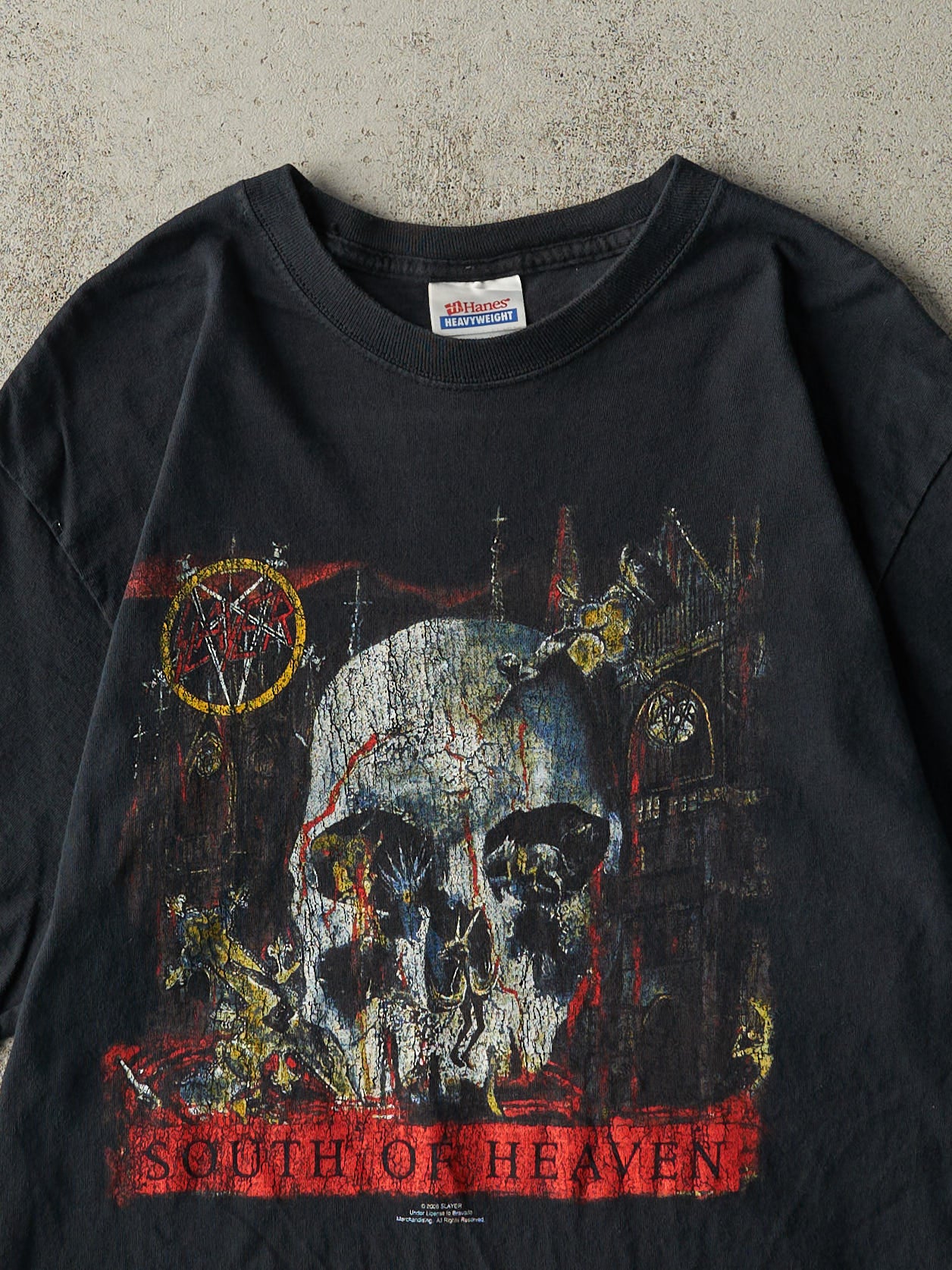 Vintage 05' Black Slayer South of Heaven Tee (S) - Image 3