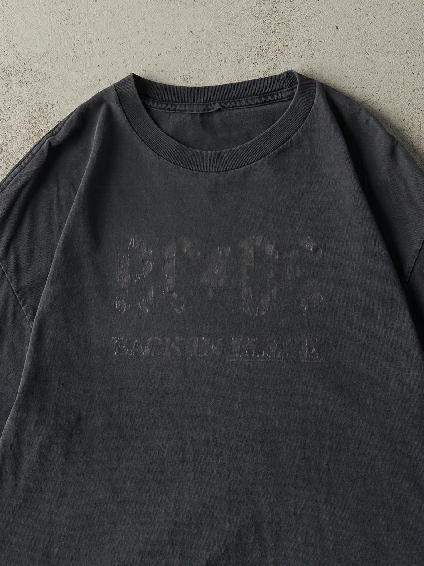 Vintage 05' Faded Black ACDC Back In Black Tee (L) - Image 2