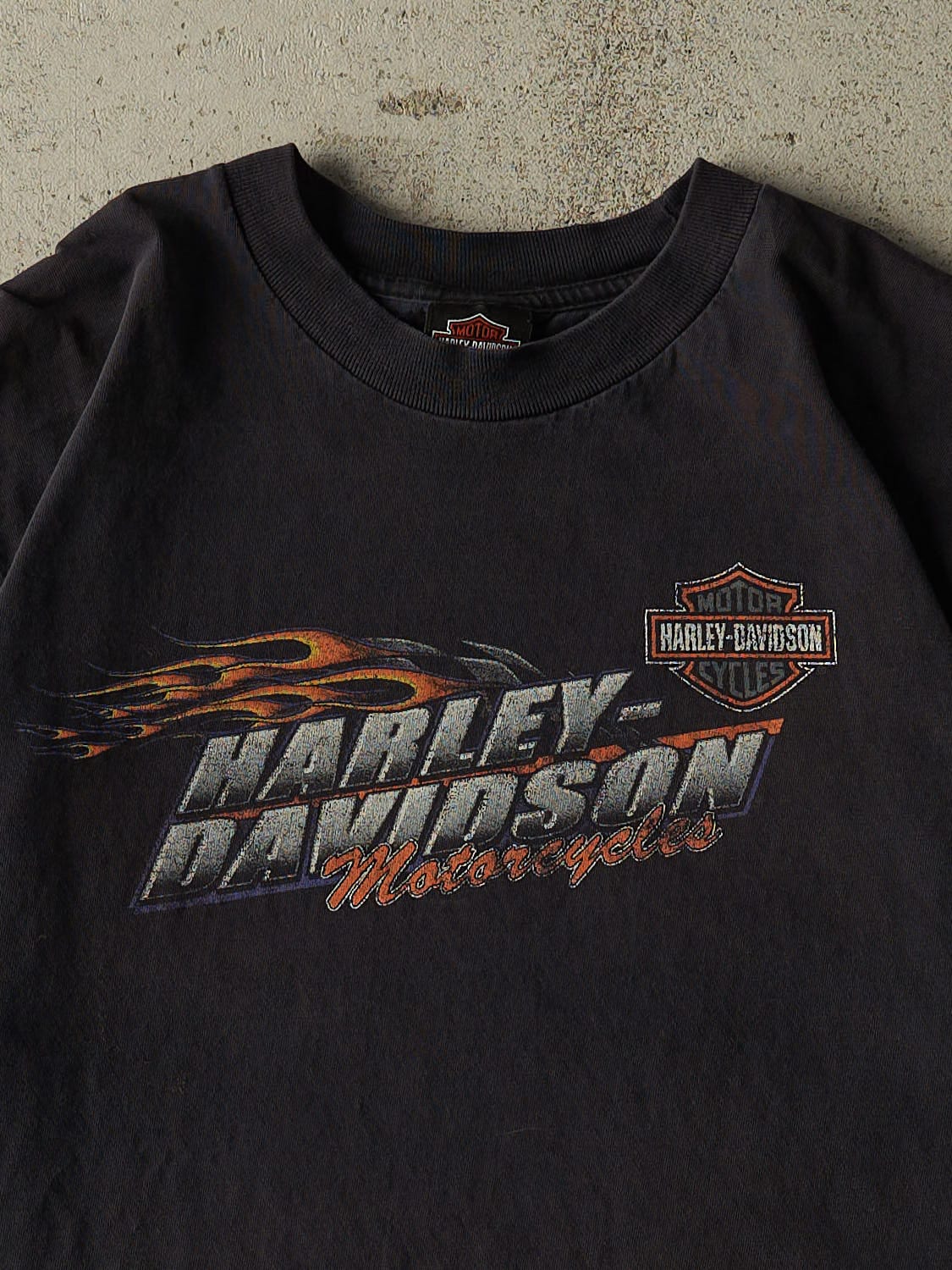 Vintage 05' Faded Black Harley Davidson Ottawa Tee (L/XL) - Image 3