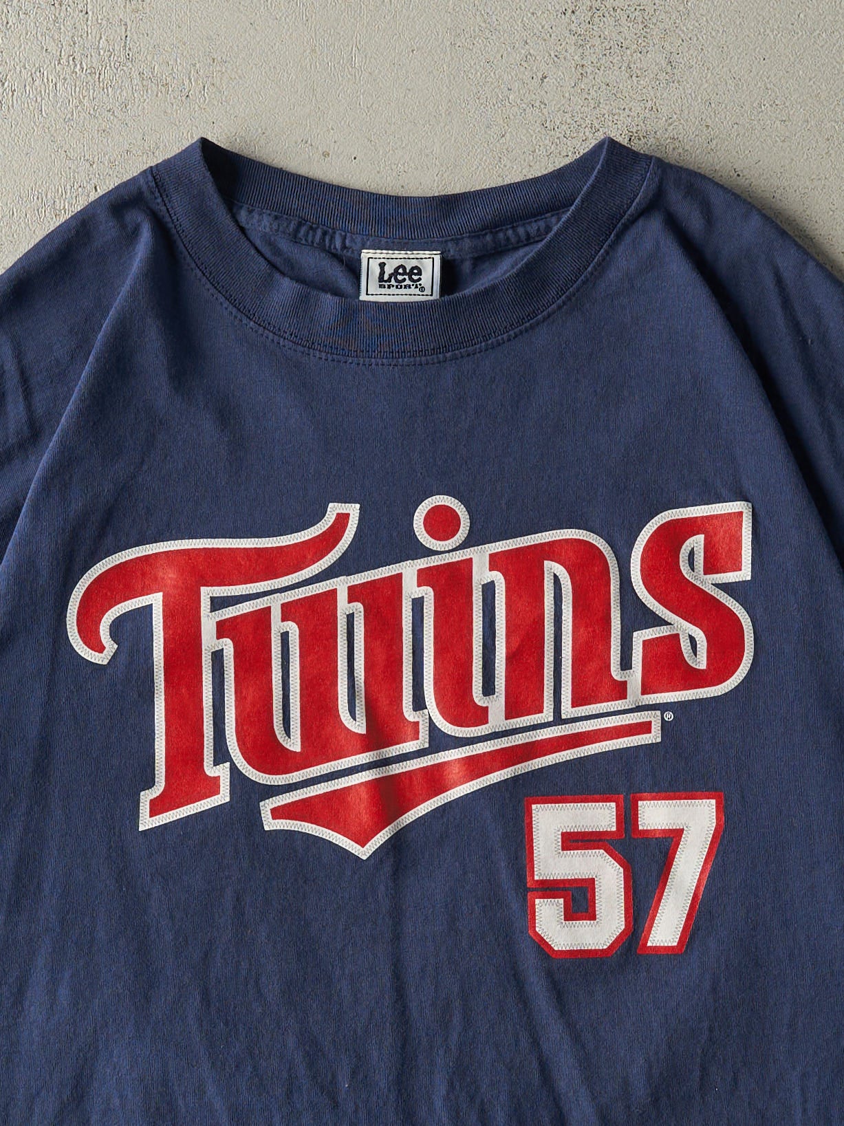 Vintage 05' Navy Blue Minnesota Twins #57 Johan Santana Player Tee (XL/XXL) - Image 3