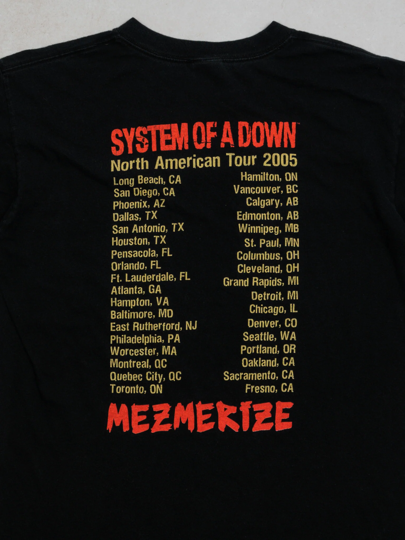 Vintage '05 System of a Down Mezmerize Tour Tee (S/M) - Image 4