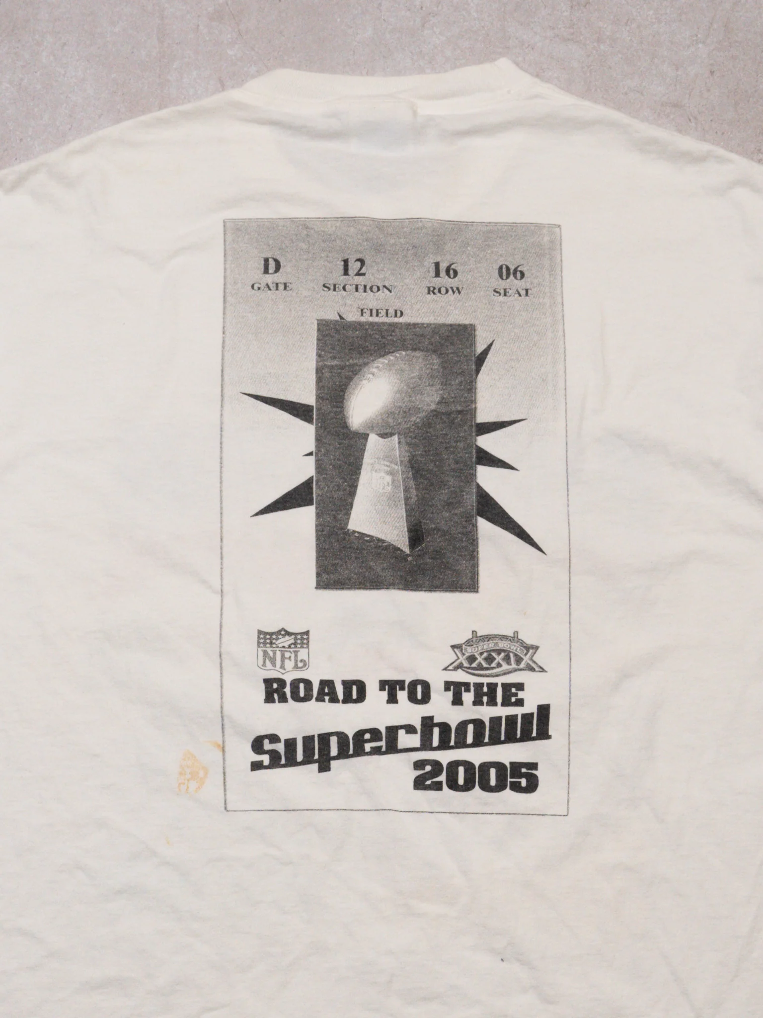Vintage '05 White AFC Showdown Steelers v Jets Tee (L) - Image 4