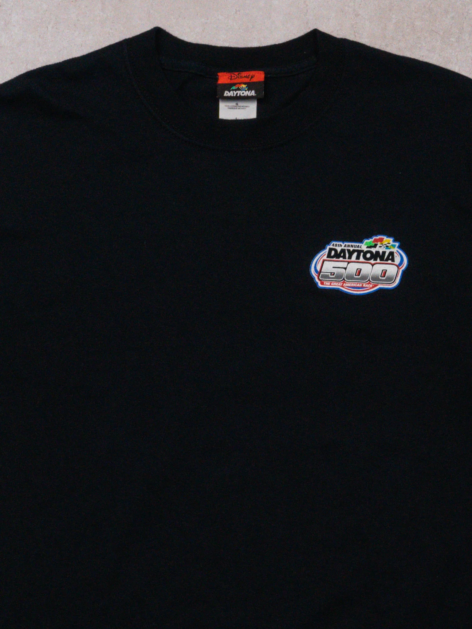 Vintage '06 Black Daytona 500 x Disney Tee (M) - Image 4