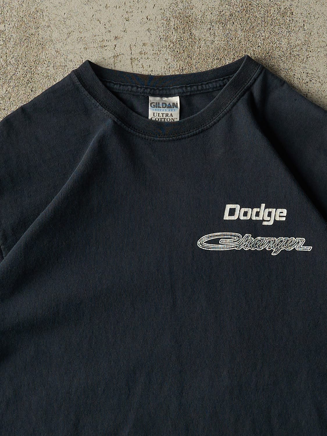 Vintage 06' Black Dodge Charger Tee (S/M) - Image 3