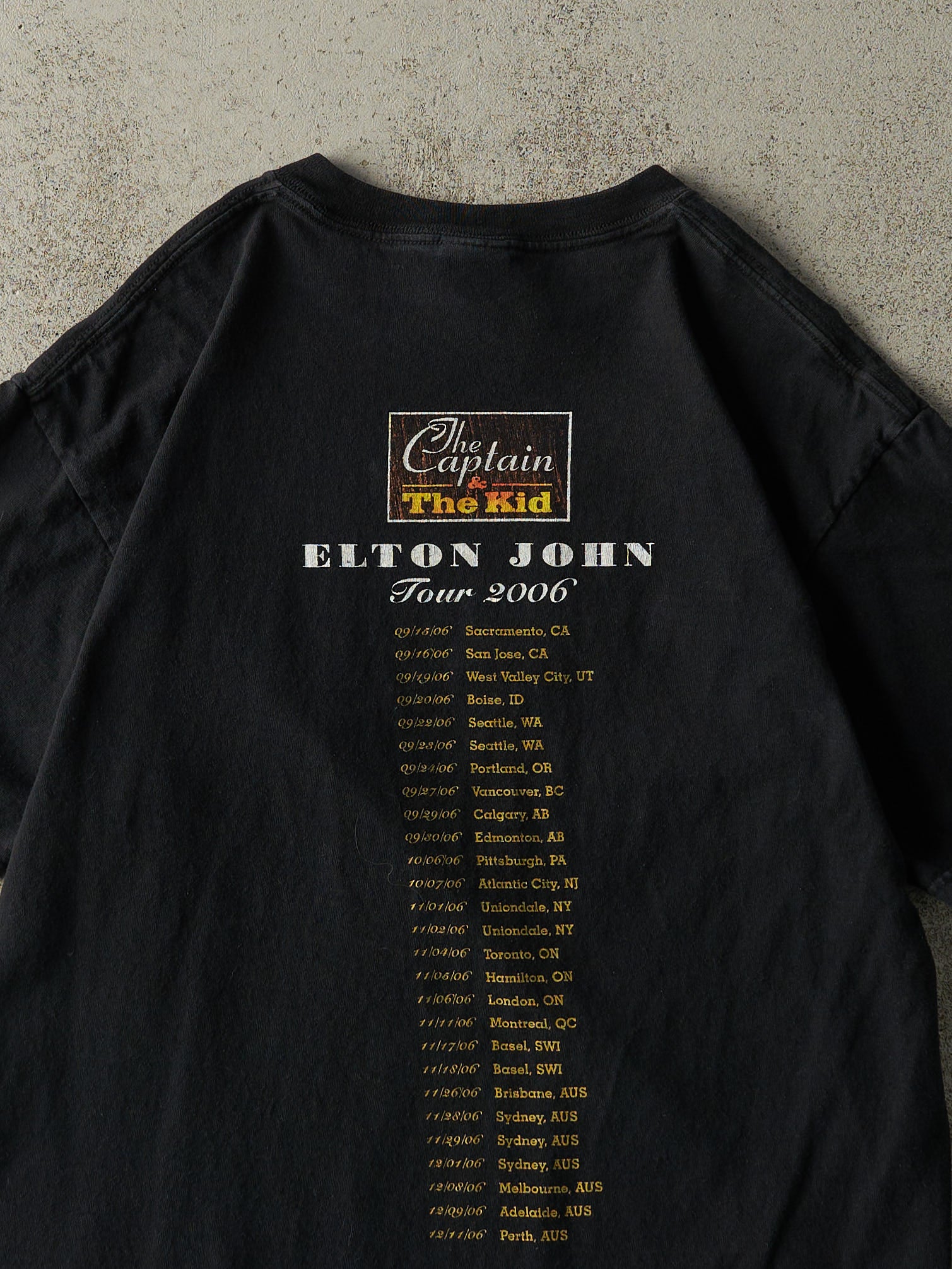 Vintage 06' Black Elton John Western Tour Tee (M/L) - Image 4