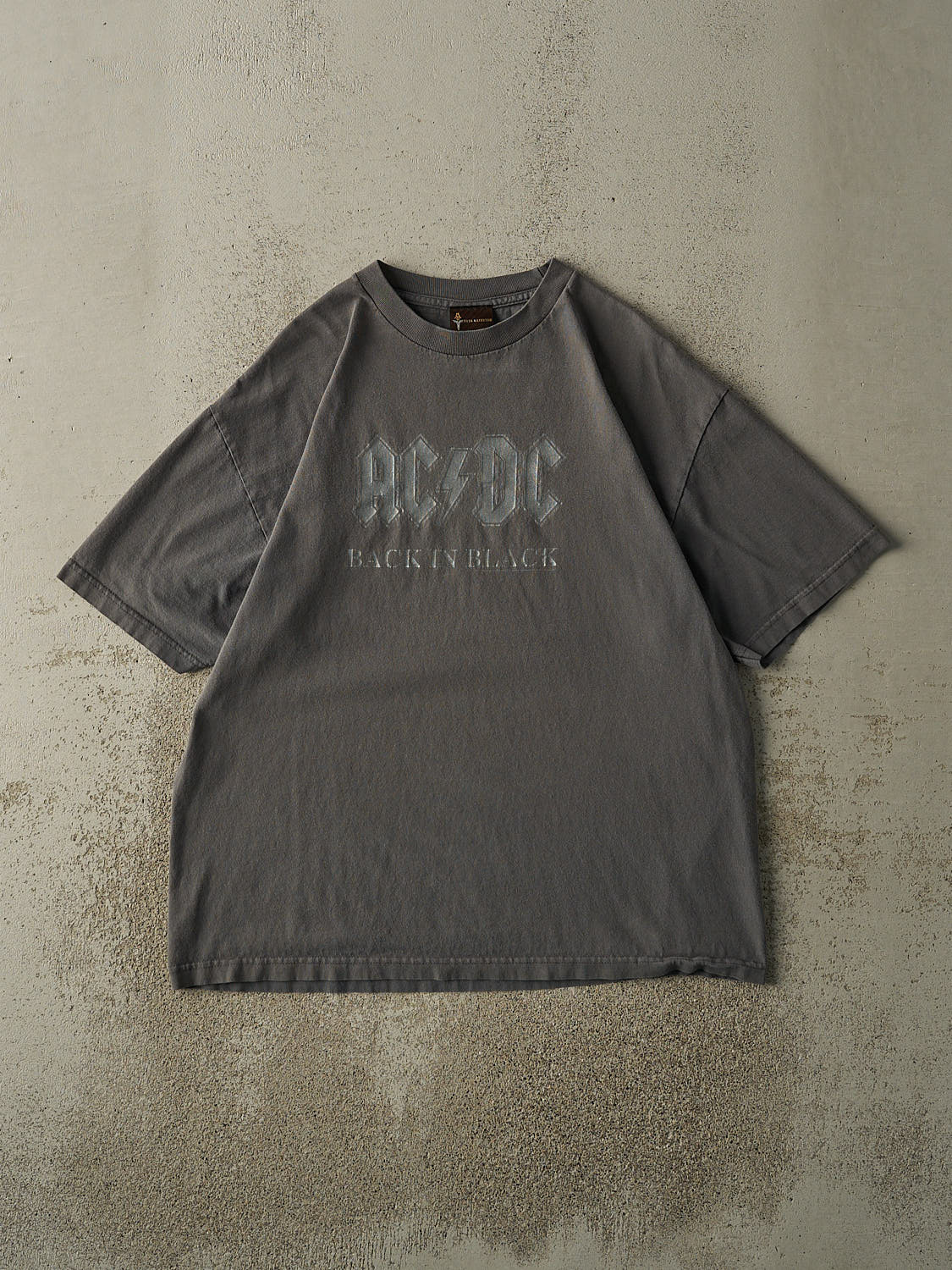 Vintage 06' Charcoal Grey ACDC Back In Black Tee (L/XL)