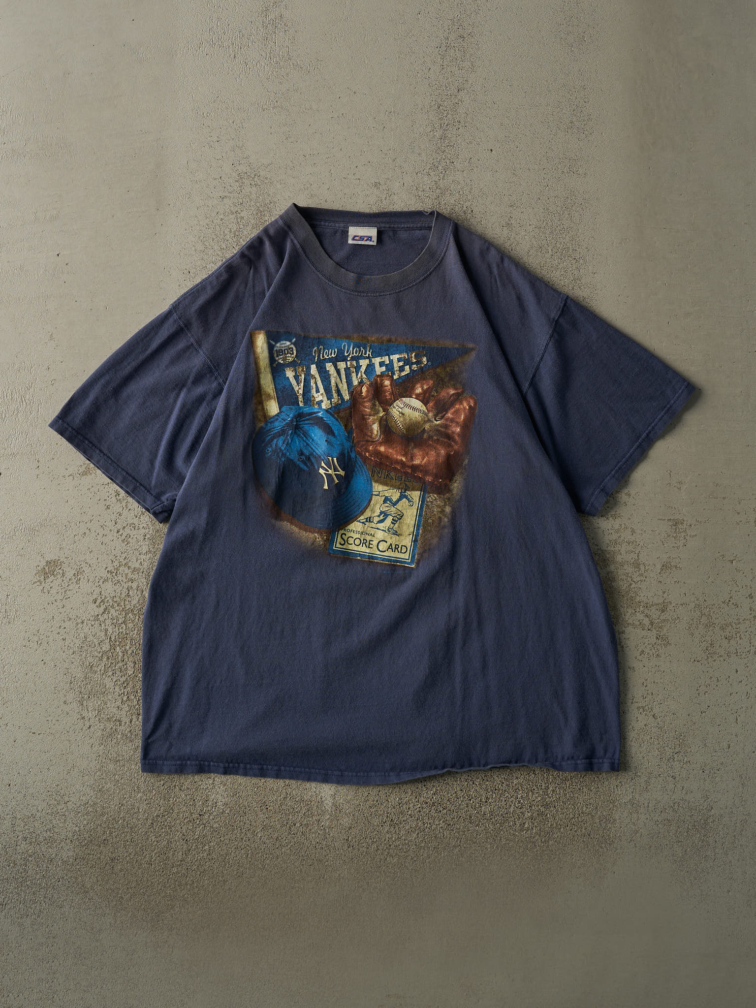 Vintage 06' Faded Navy New York Yankees Tee (XL/XXL)