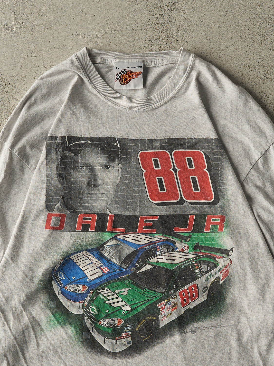 Vintage 06' Heather Grey Dale Earnhardt Jr. Nascar Racing Long Sleeve (L) - Image 2
