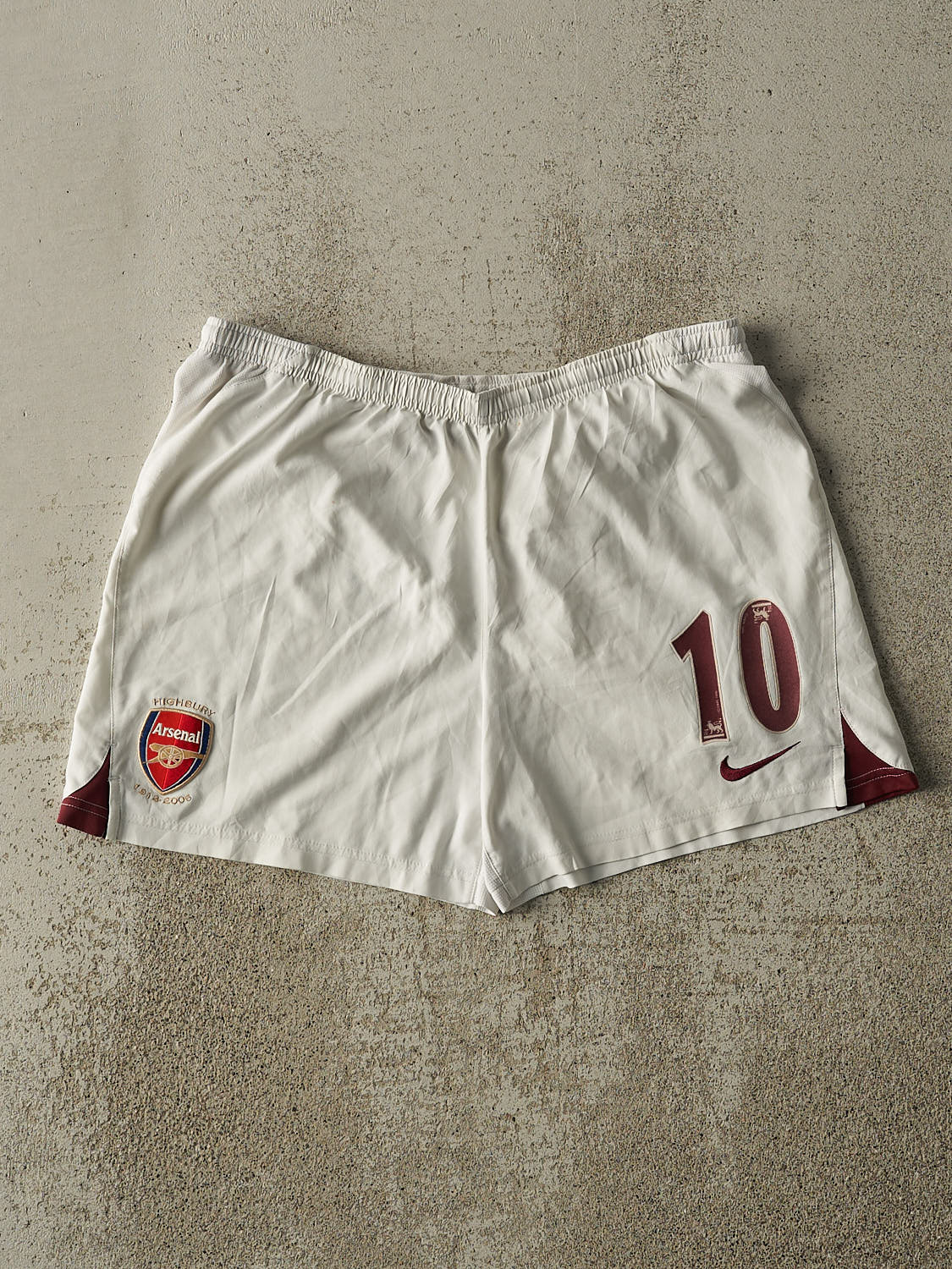 Vintage 06' White Nike x Arsenal #10 Track Shorts (32x5.5)