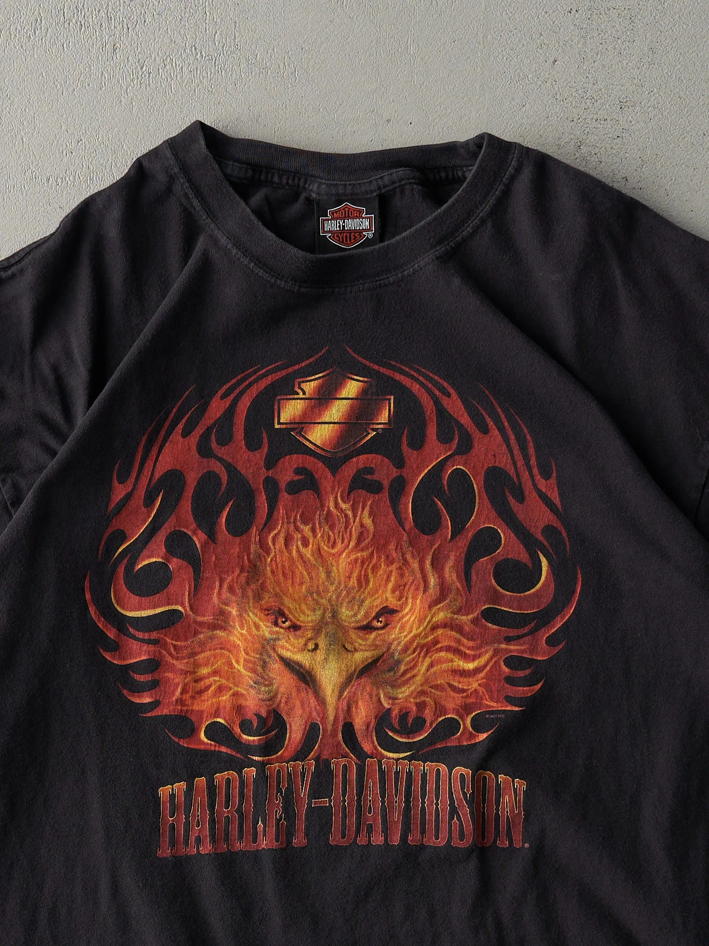Vintage 07' Black Dalton Georgia Harley Davidson Tee (M) - Image 3
