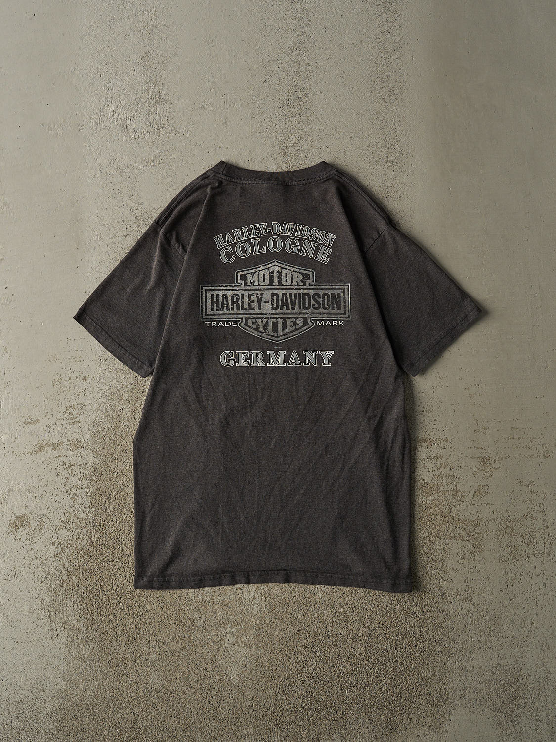 Vintage 07' Charcoal Grey Harley Davidson Germany Tee (M/L) - Image 2