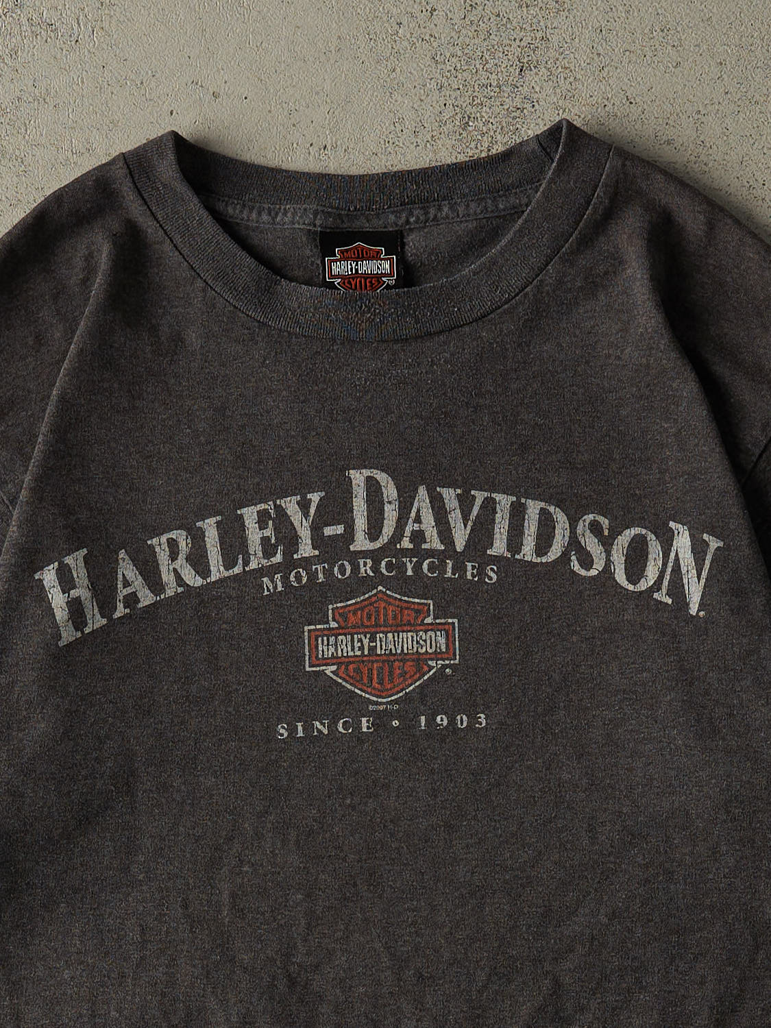 Vintage 07' Charcoal Grey Harley Davidson Germany Tee (M/L) - Image 3