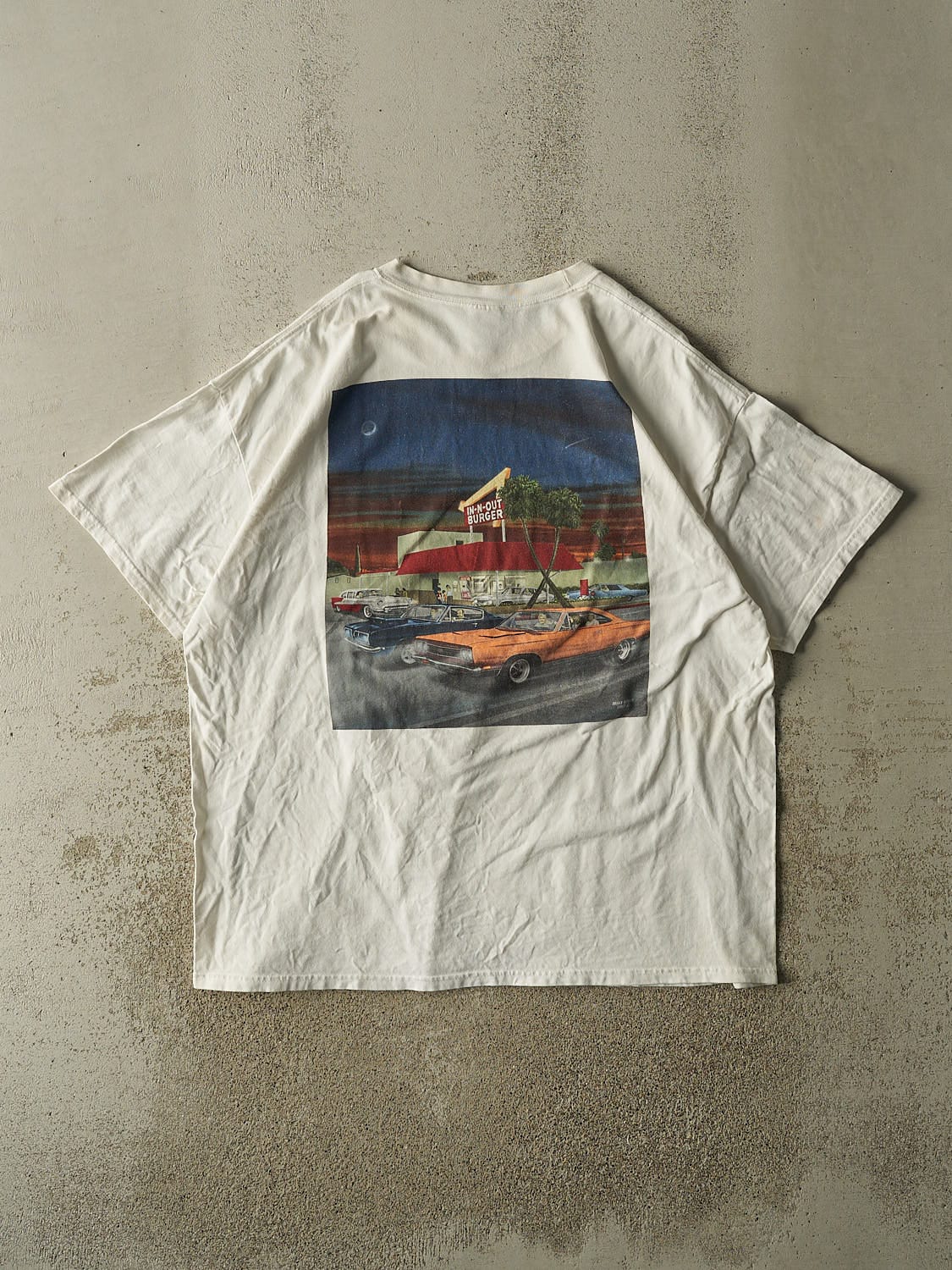 Vintage 07' White In 'N' Out Burger Las Vegas Tee (XL/XXL) - Image 2